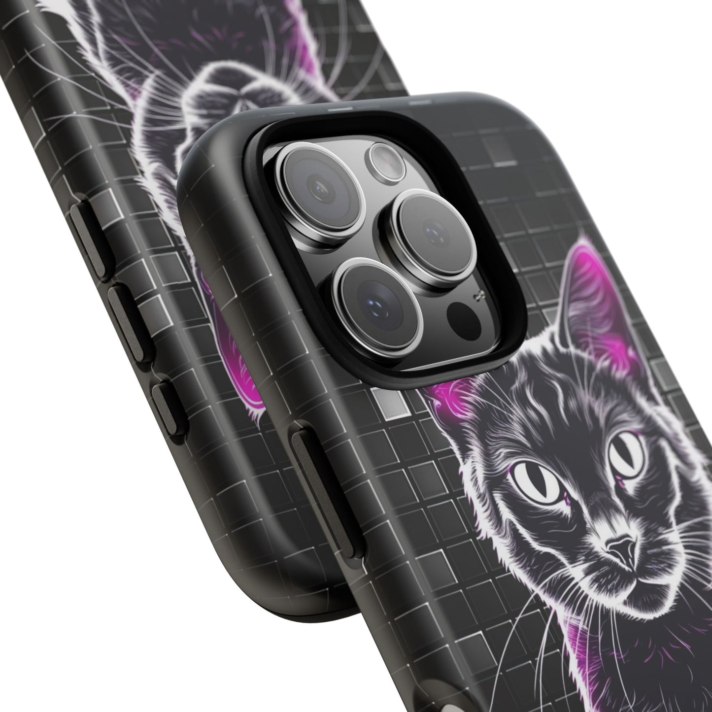 Cat Phone Case - Meow Magic, Cute Cat Lover Gift, Cat Mom Accessory, Pet-Themed Phone Cover, Stylish Cat Art Case