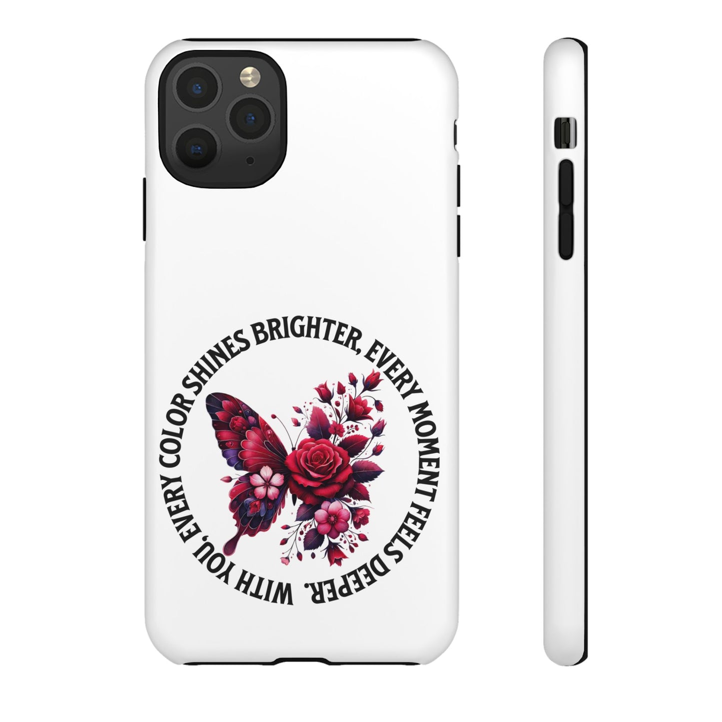 Artistic Phone Case with Butterfly and Quote, Gift for Nature Lovers, Stylish Accessory for All Occasions, Trendy Phone Cover, Floral [...]