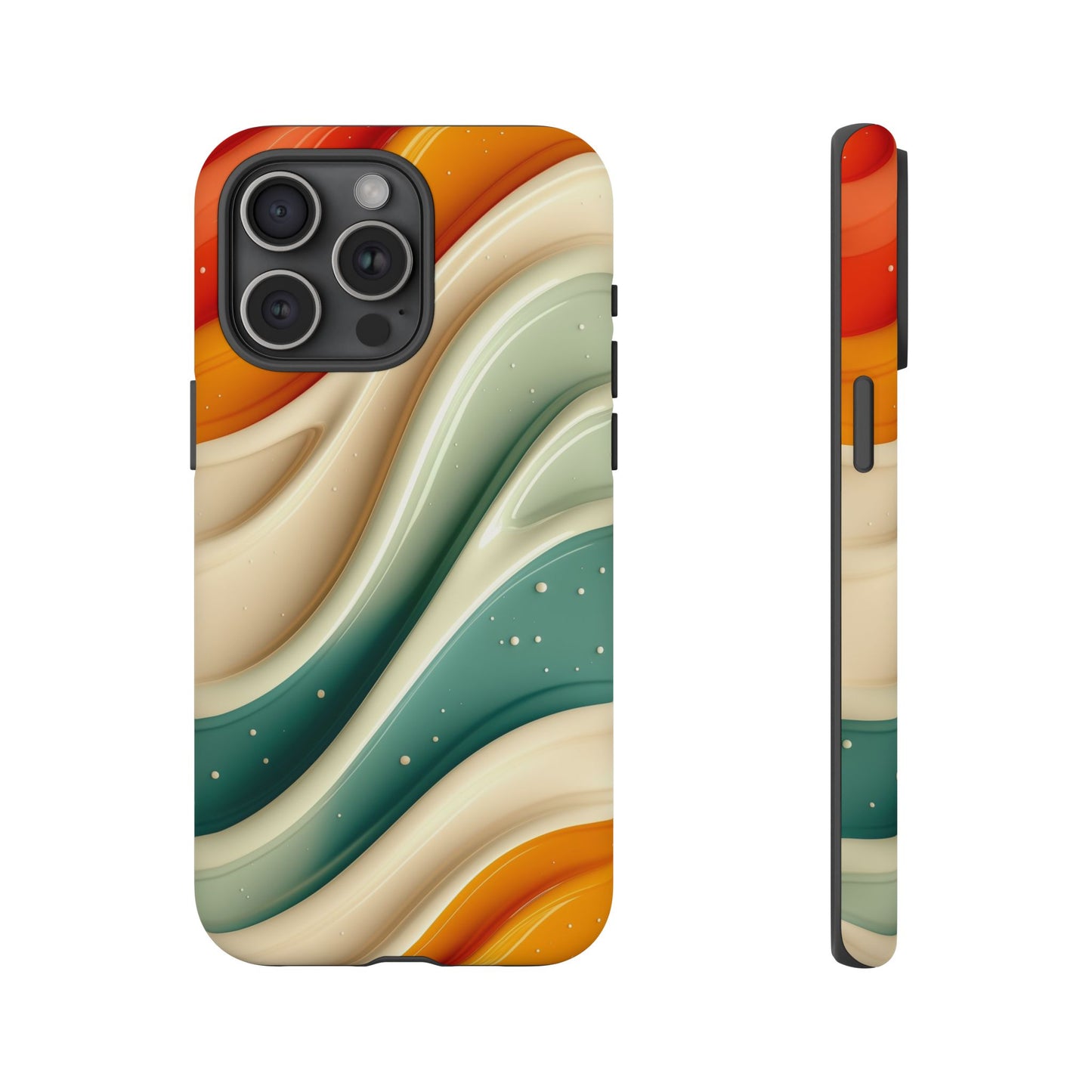 Retro Phone Case, Abstract Floral Design, Trendy Mobile Cover, Modern Tech Accessories, Gift for Her