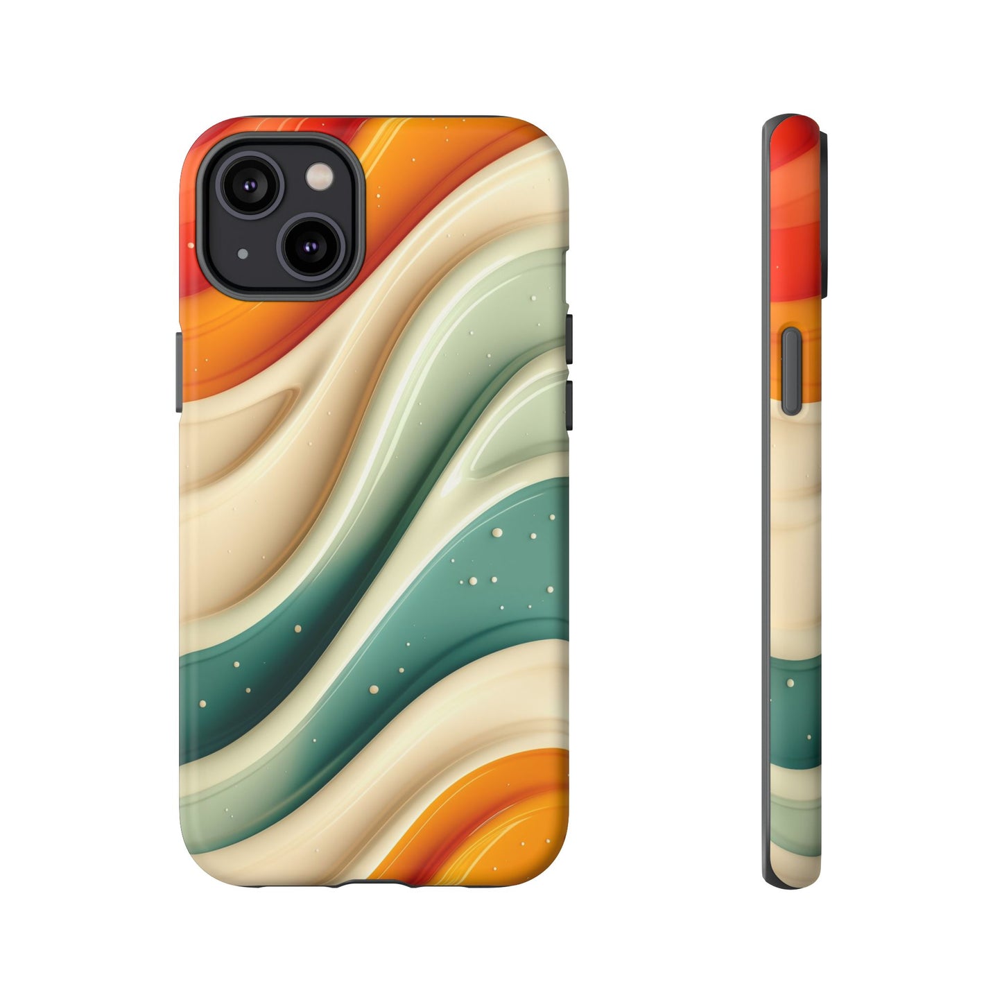 Retro Phone Case, Abstract Floral Design, Trendy Mobile Cover, Modern Tech Accessories, Gift for Her