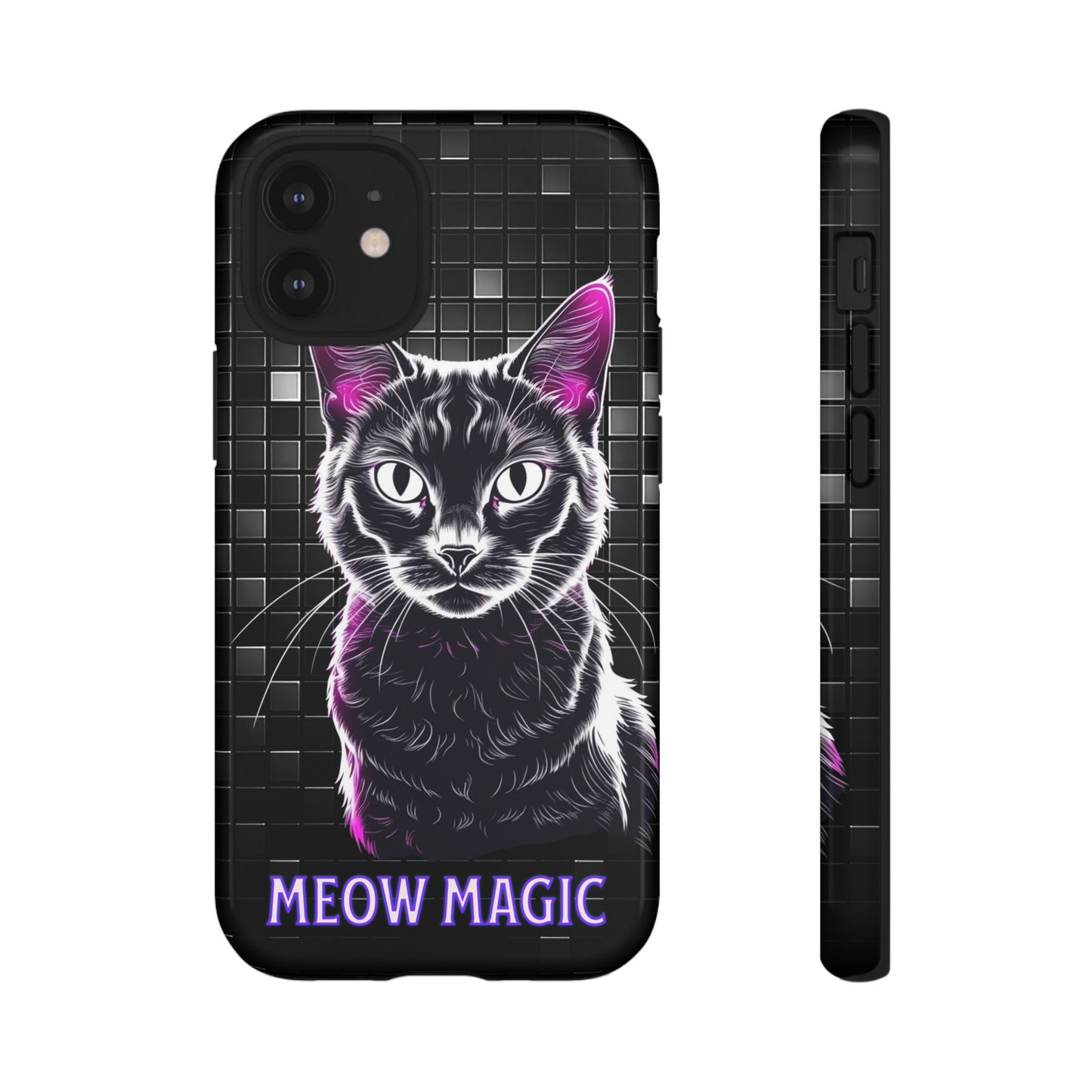 Cat Phone Case - Meow Magic, Cute Cat Lover Gift, Cat Mom Accessory, Pet-Themed Phone Cover, Stylish Cat Art Case