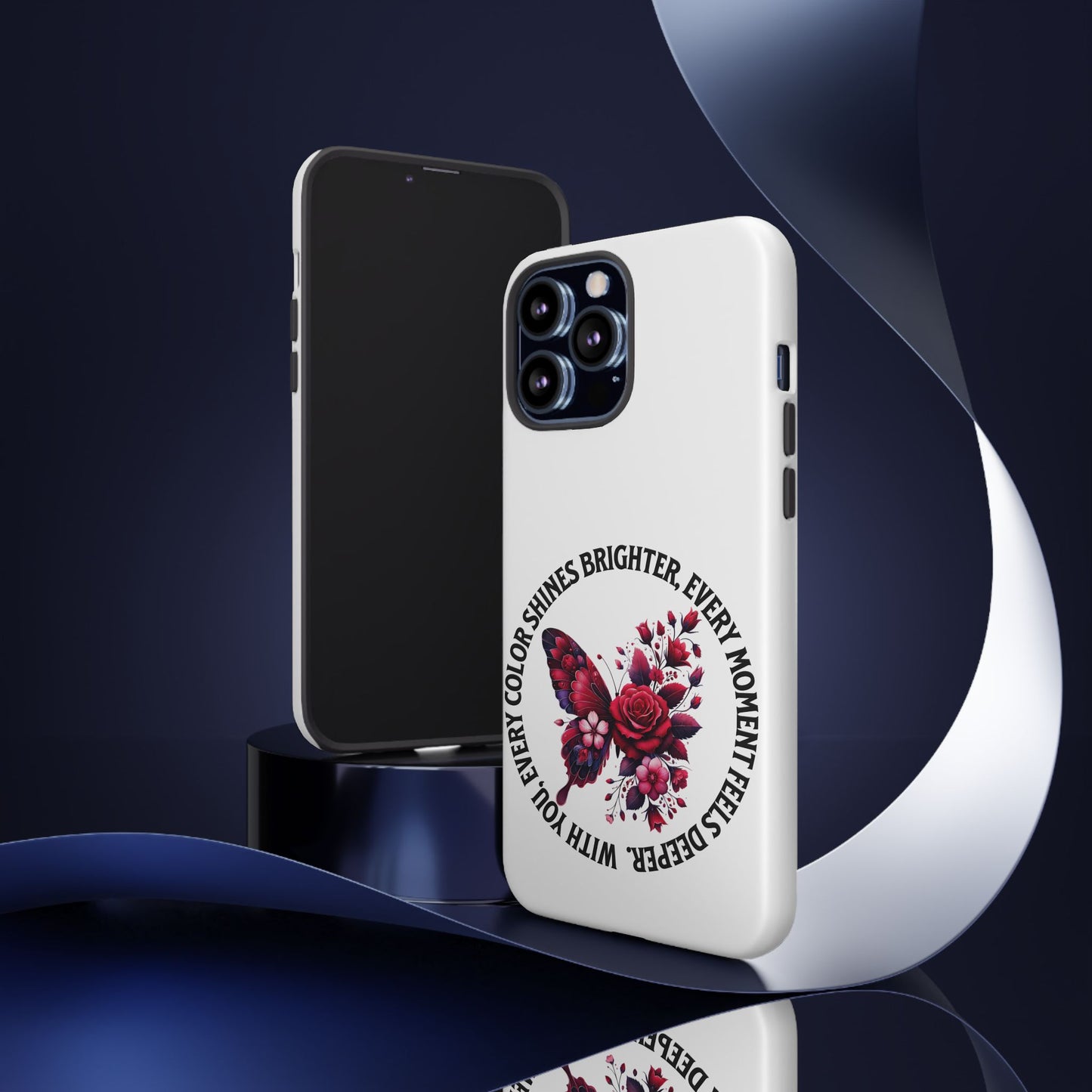 Artistic Phone Case with Butterfly and Quote, Gift for Nature Lovers, Stylish Accessory for All Occasions, Trendy Phone Cover, Floral [...]