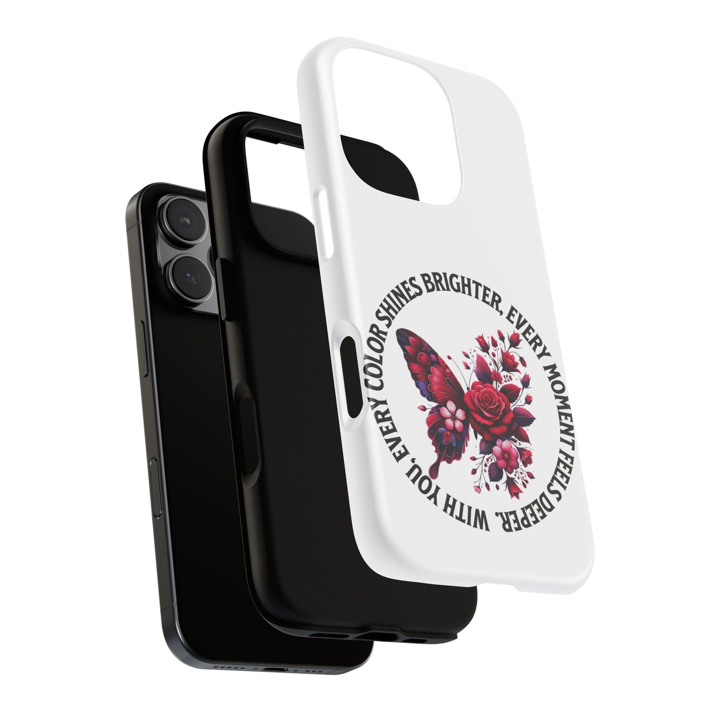 Artistic Phone Case with Butterfly and Quote, Gift for Nature Lovers, Stylish Accessory for All Occasions, Trendy Phone Cover, Floral [...]
