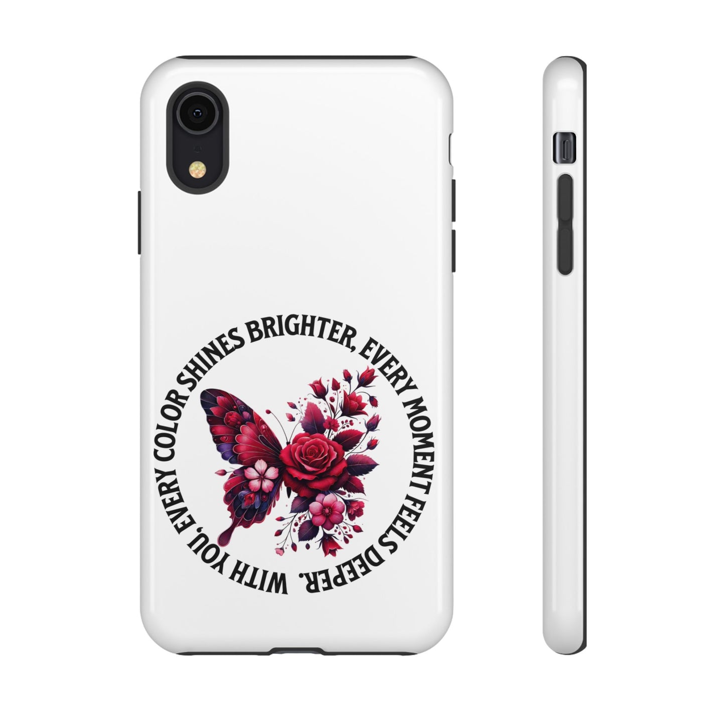 Artistic Phone Case with Butterfly and Quote, Gift for Nature Lovers, Stylish Accessory for All Occasions, Trendy Phone Cover, Floral [...]