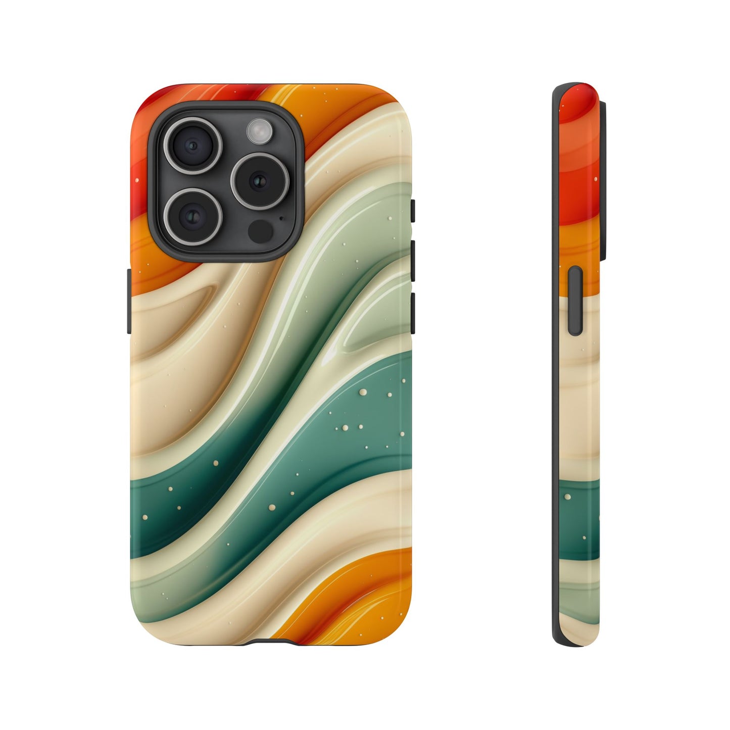Retro Phone Case, Abstract Floral Design, Trendy Mobile Cover, Modern Tech Accessories, Gift for Her