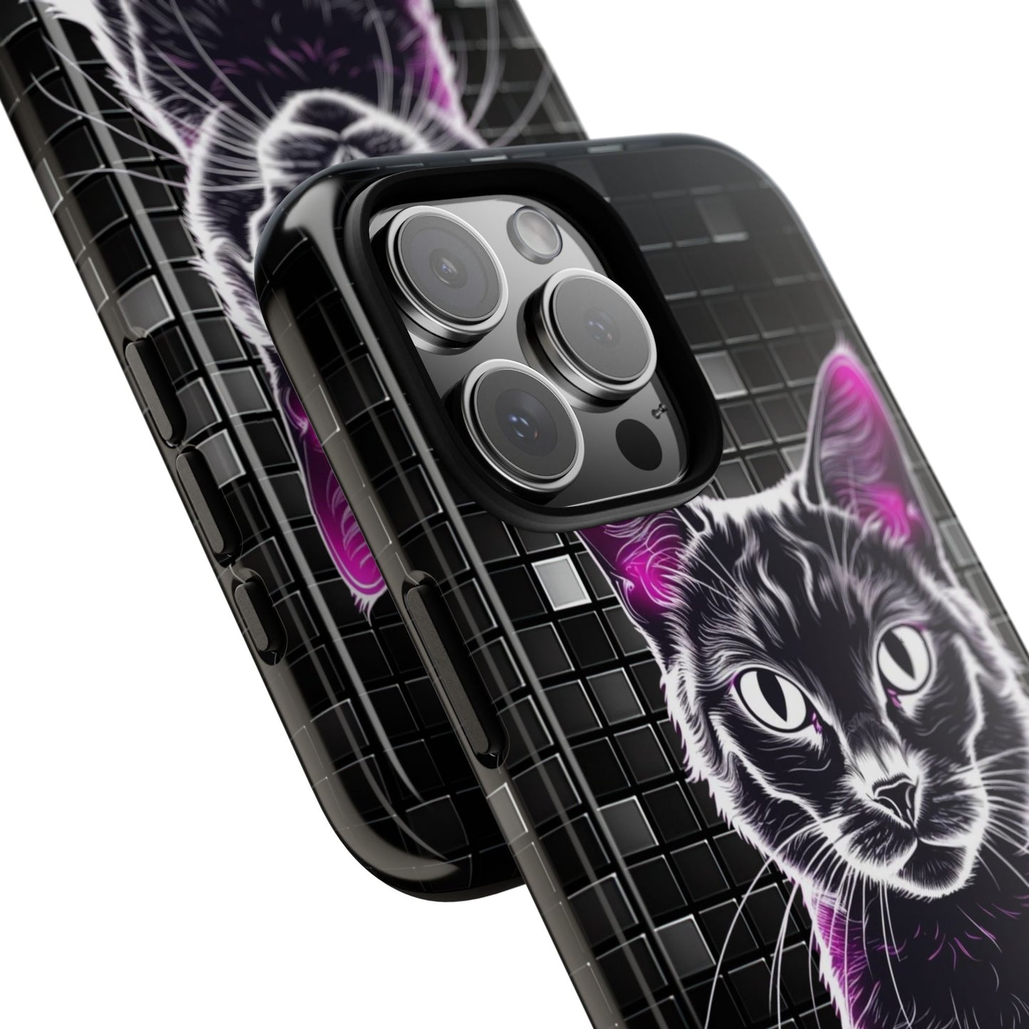 Cat Phone Case - Meow Magic, Cute Cat Lover Gift, Cat Mom Accessory, Pet-Themed Phone Cover, Stylish Cat Art Case