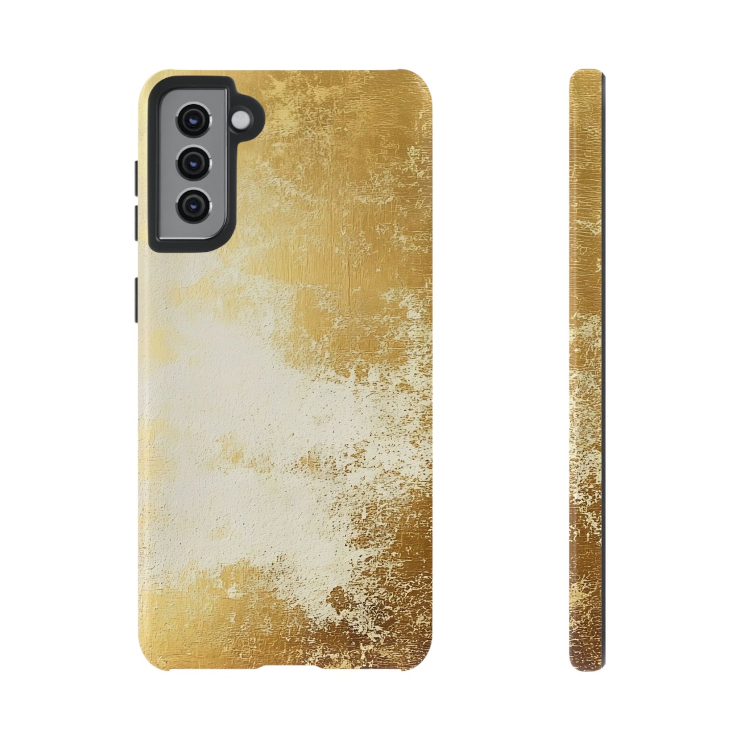 Stylish Phone Case - Gold Texture, Tough Cases, Protective Cover, Gift for Him, Glamorous Phone Accessory