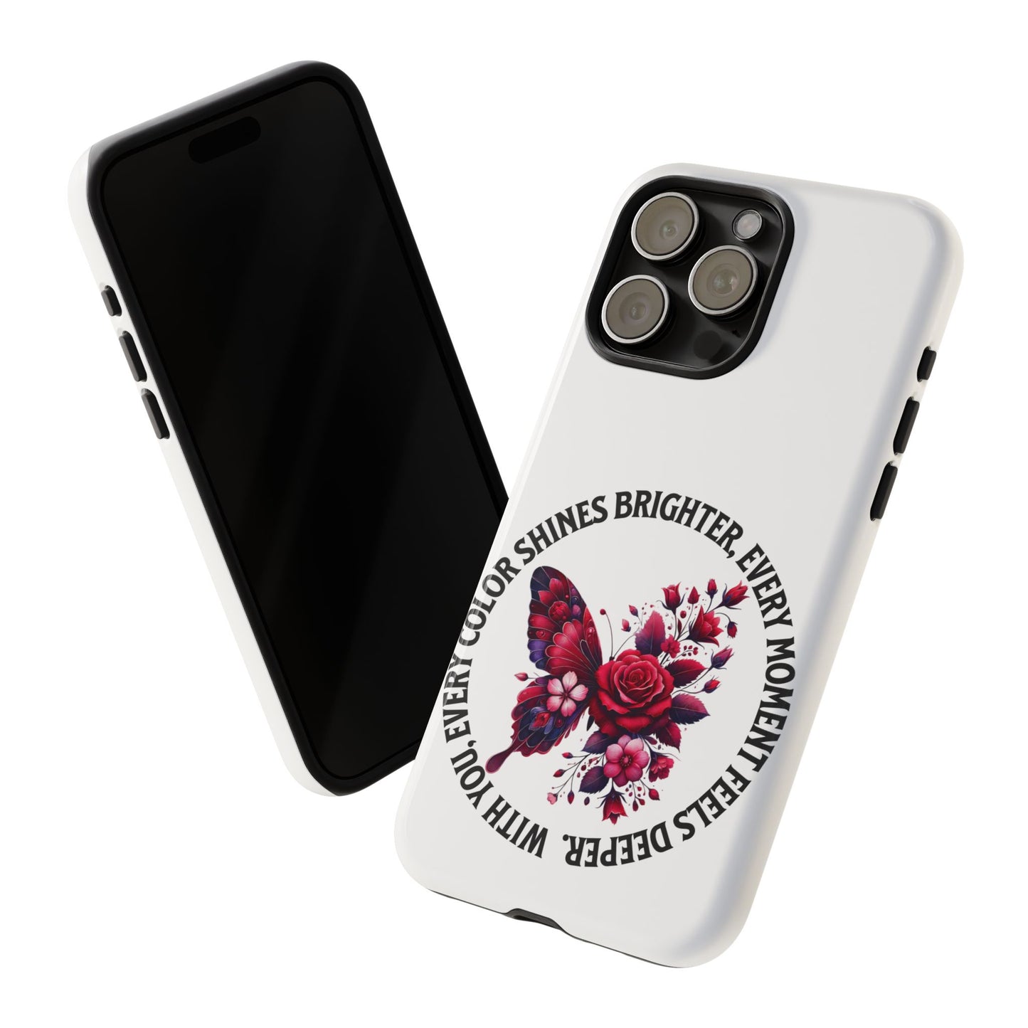 Artistic Phone Case with Butterfly and Quote, Gift for Nature Lovers, Stylish Accessory for All Occasions, Trendy Phone Cover, Floral [...]