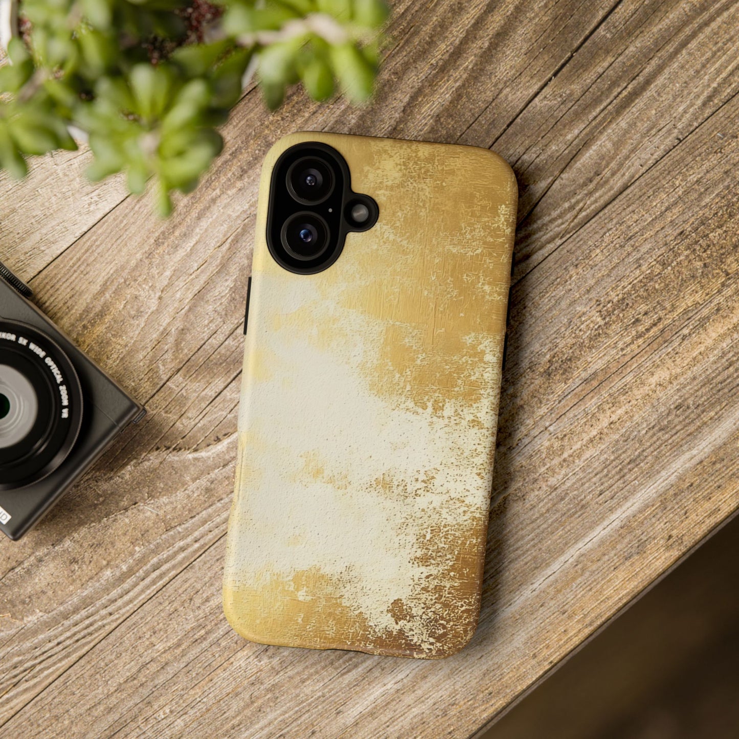 Stylish Phone Case - Gold Texture, Tough Cases, Protective Cover, Gift for Him, Glamorous Phone Accessory