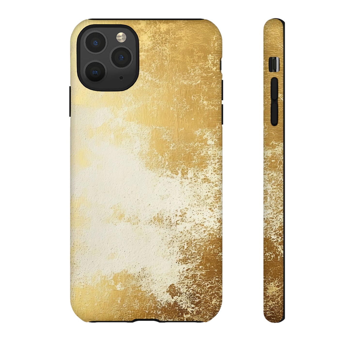 Stylish Phone Case - Gold Texture, Tough Cases, Protective Cover, Gift for Him, Glamorous Phone Accessory