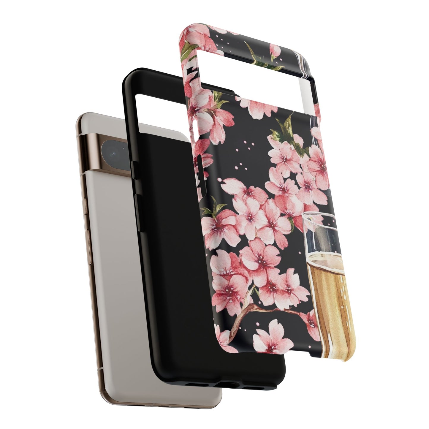 Chic Phone Case with Floral Design, Elegant Phone Cover for Women, Gift for Birthdays, Mother's Day, or Celebrations