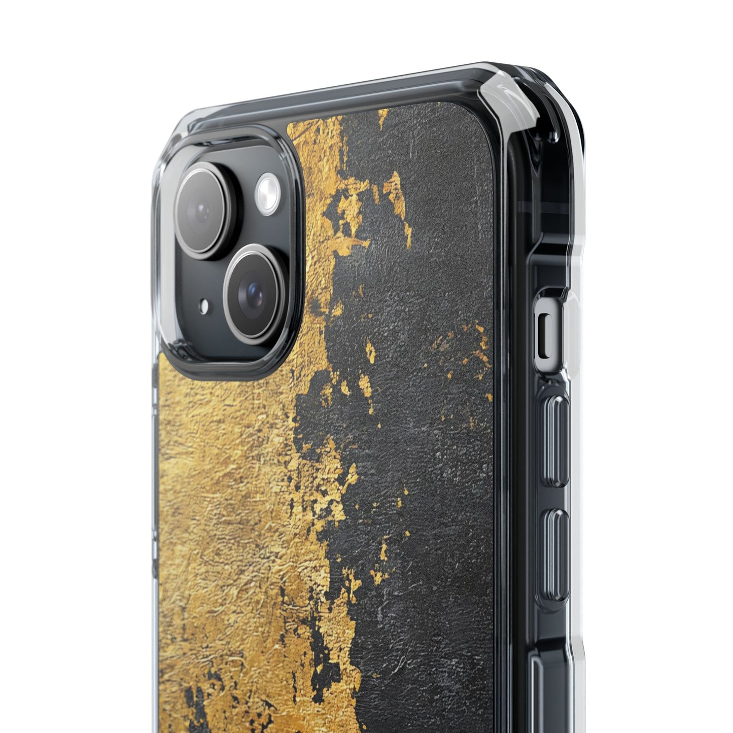 Stylish Magnetic Phone Case | Gold and Black Marble Design, Durable Slim Shell, Gift for Her, Trendy Tech Accessory, Customizable Cases