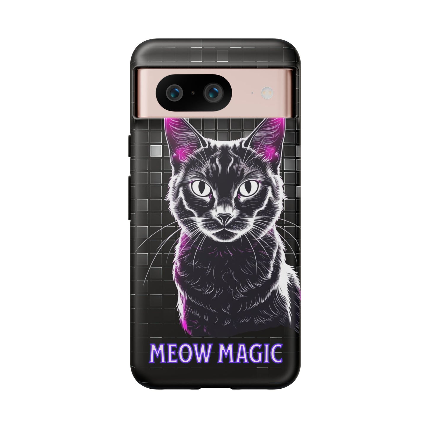 Cat Phone Case - Meow Magic, Cute Cat Lover Gift, Cat Mom Accessory, Pet-Themed Phone Cover, Stylish Cat Art Case