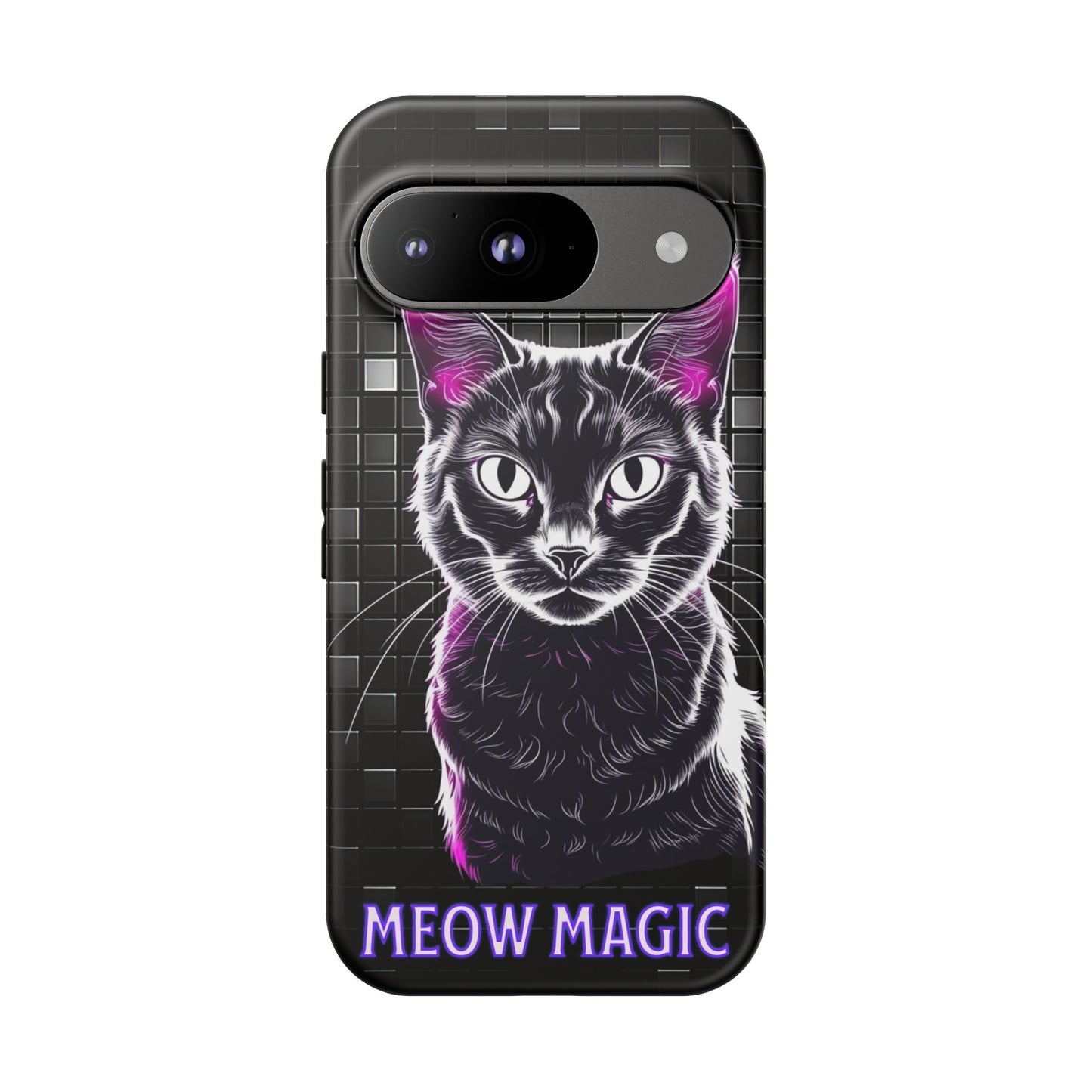 Cat Phone Case - Meow Magic, Cute Cat Lover Gift, Cat Mom Accessory, Pet-Themed Phone Cover, Stylish Cat Art Case