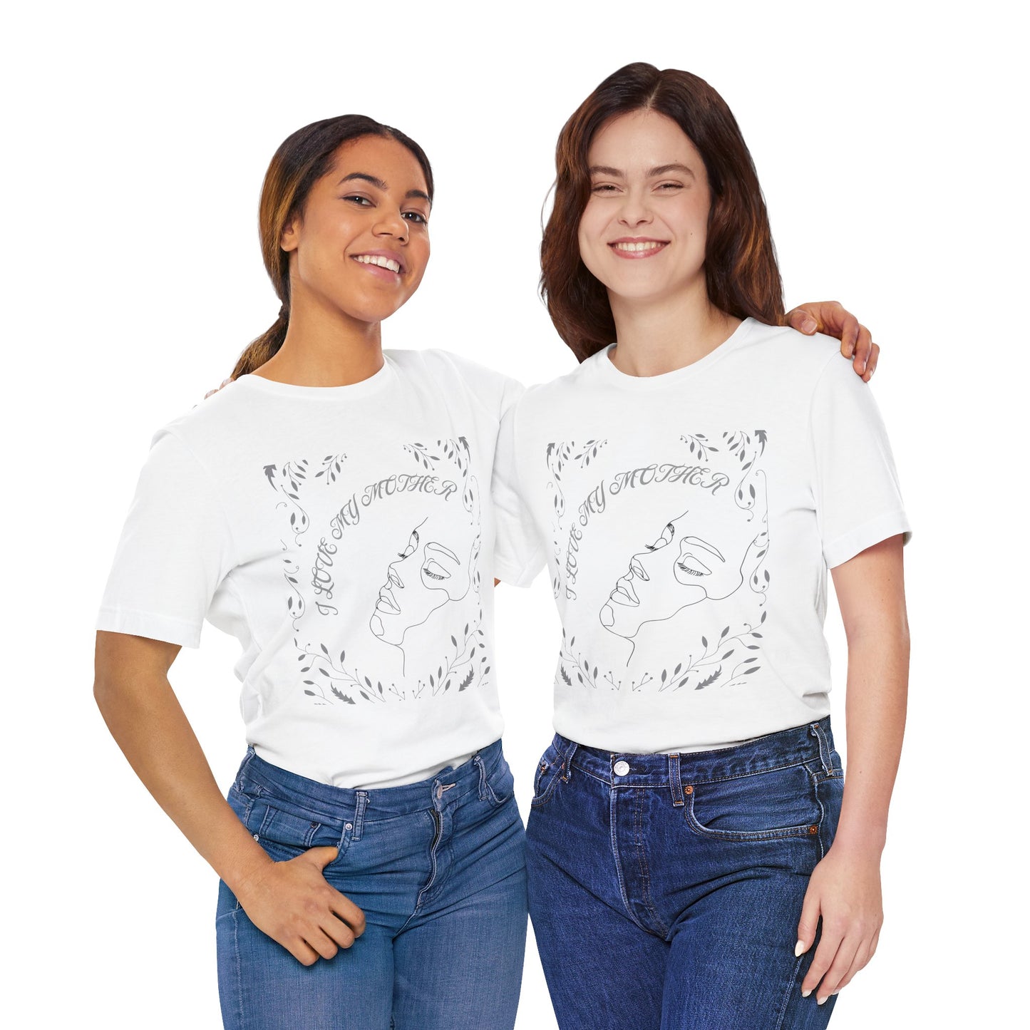 I Love My Mother Unisex Short Sleeve Tee - Perfect Gift for Mother's Day