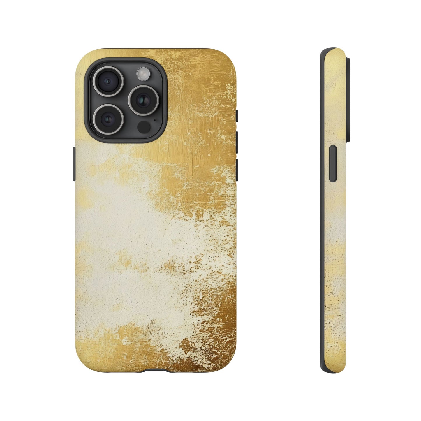 Stylish Phone Case - Gold Texture, Tough Cases, Protective Cover, Gift for Him, Glamorous Phone Accessory