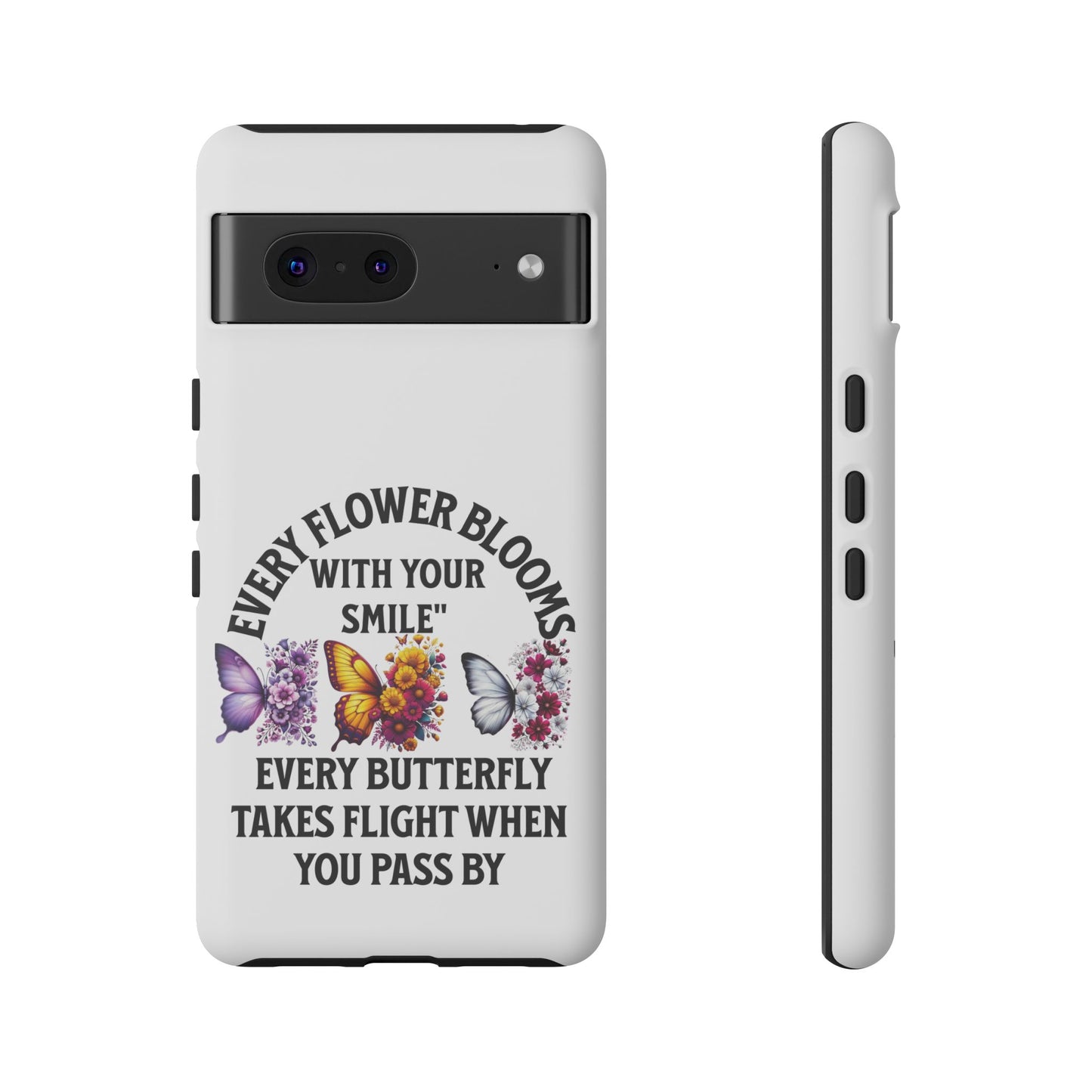 Butterfly Phone Case - Inspirational Floral Design, Perfect Gift for Nature Lovers, Birthdays, and Encouragement