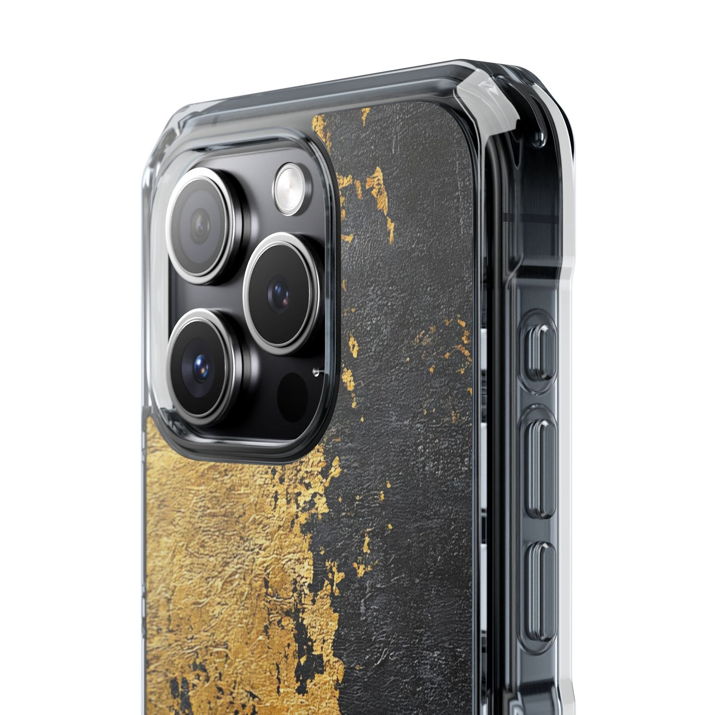 Stylish Magnetic Phone Case | Gold and Black Marble Design, Durable Slim Shell, Gift for Her, Trendy Tech Accessory, Customizable Cases