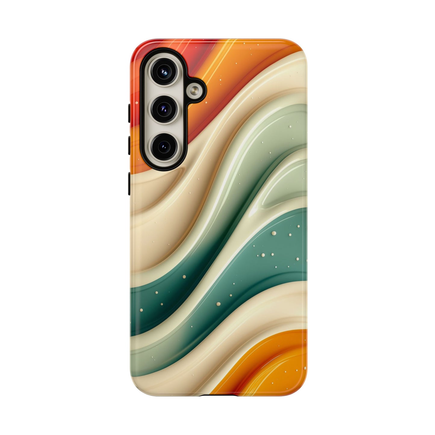 Retro Phone Case, Abstract Floral Design, Trendy Mobile Cover, Modern Tech Accessories, Gift for Her