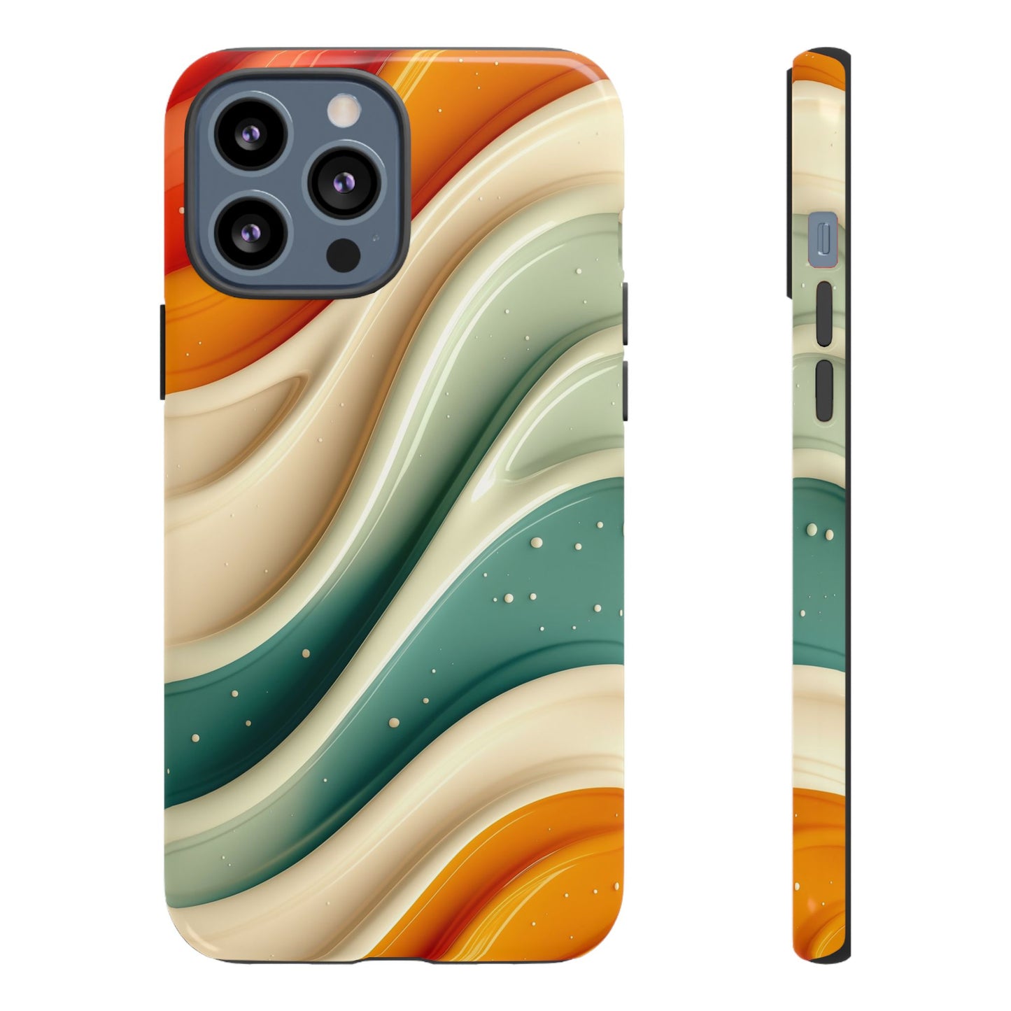 Retro Phone Case, Abstract Floral Design, Trendy Mobile Cover, Modern Tech Accessories, Gift for Her