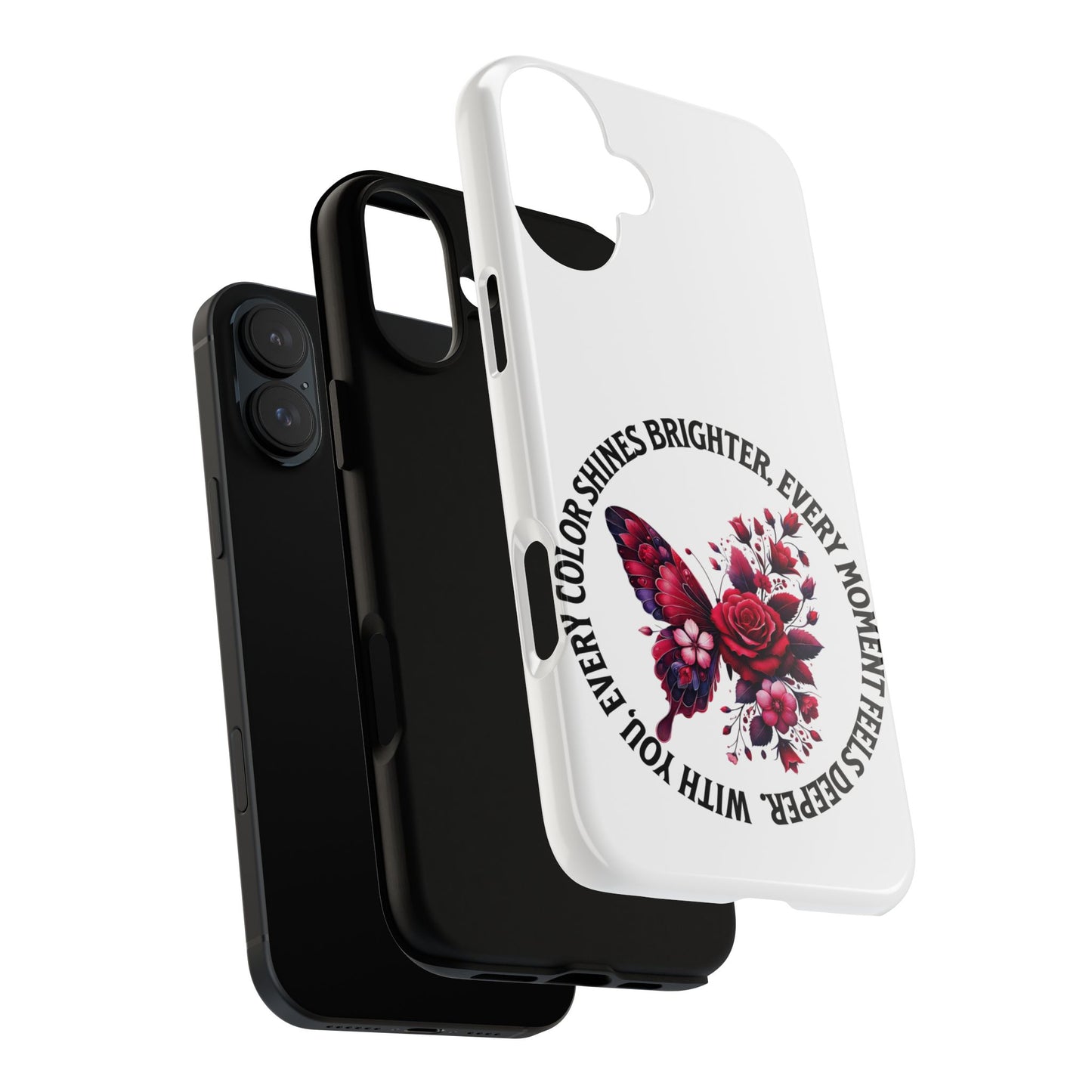 Artistic Phone Case with Butterfly and Quote, Gift for Nature Lovers, Stylish Accessory for All Occasions, Trendy Phone Cover, Floral [...]