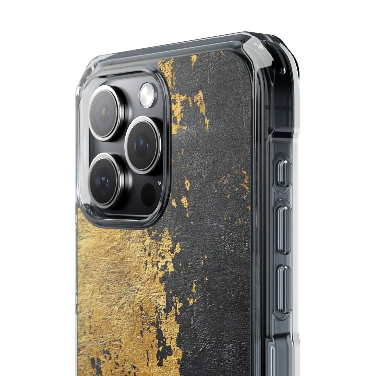 Stylish Magnetic Phone Case | Gold and Black Marble Design, Durable Slim Shell, Gift for Her, Trendy Tech Accessory, Customizable Cases