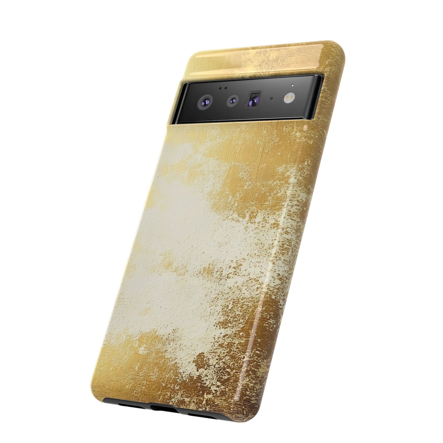 Stylish Phone Case - Gold Texture, Tough Cases, Protective Cover, Gift for Him, Glamorous Phone Accessory