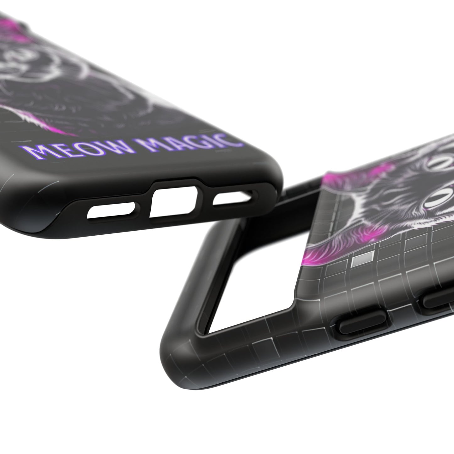 Cat Phone Case - Meow Magic, Cute Cat Lover Gift, Cat Mom Accessory, Pet-Themed Phone Cover, Stylish Cat Art Case