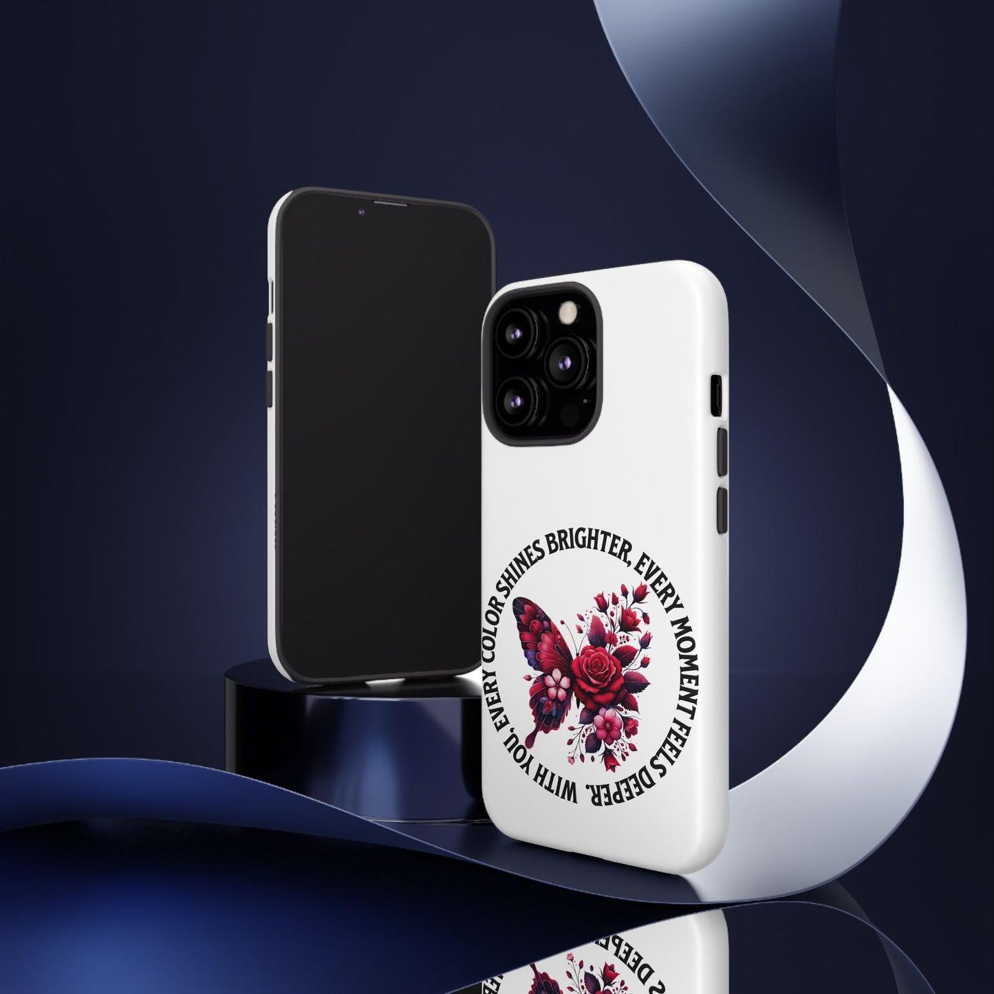 Artistic Phone Case with Butterfly and Quote, Gift for Nature Lovers, Stylish Accessory for All Occasions, Trendy Phone Cover, Floral [...]