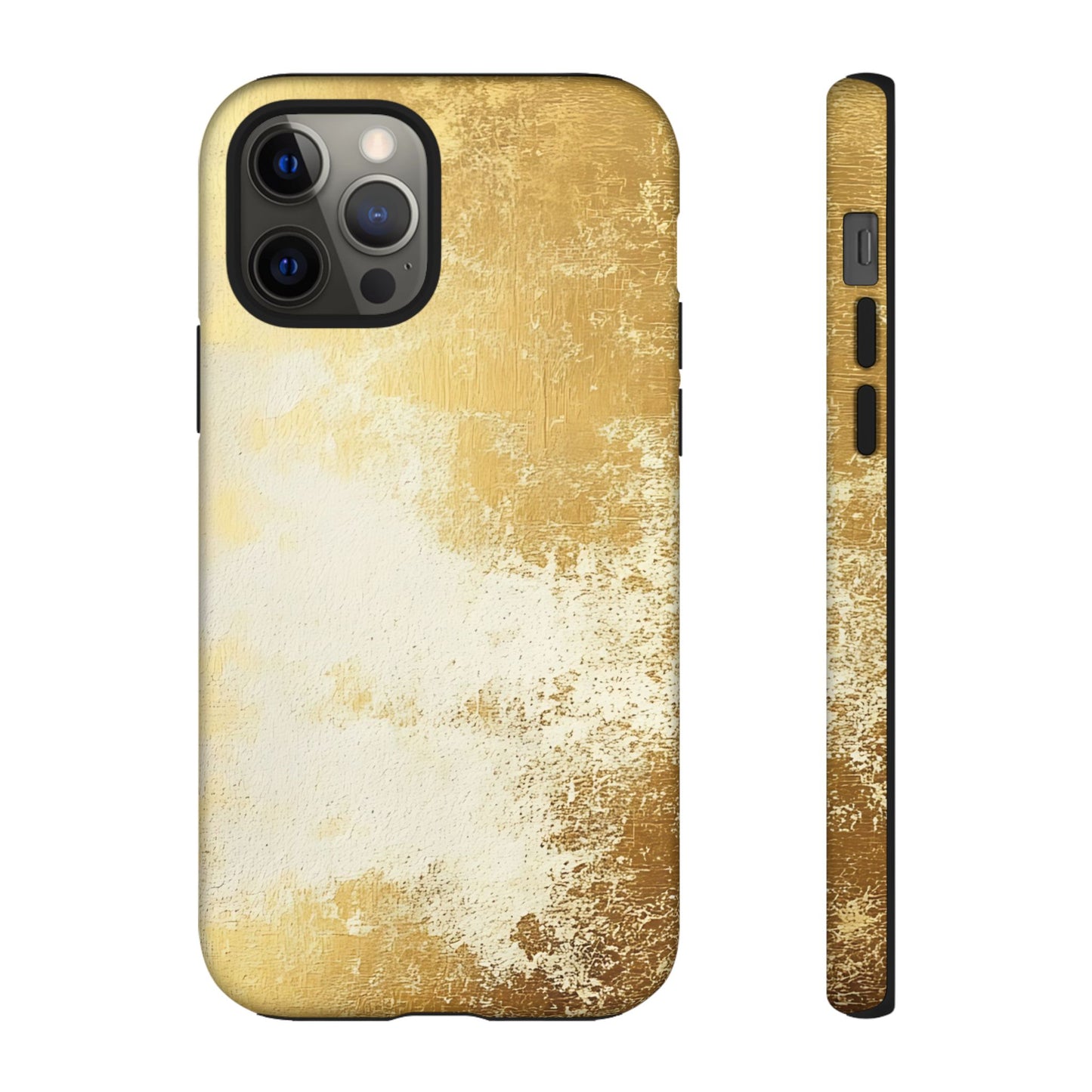 Stylish Phone Case - Gold Texture, Tough Cases, Protective Cover, Gift for Him, Glamorous Phone Accessory