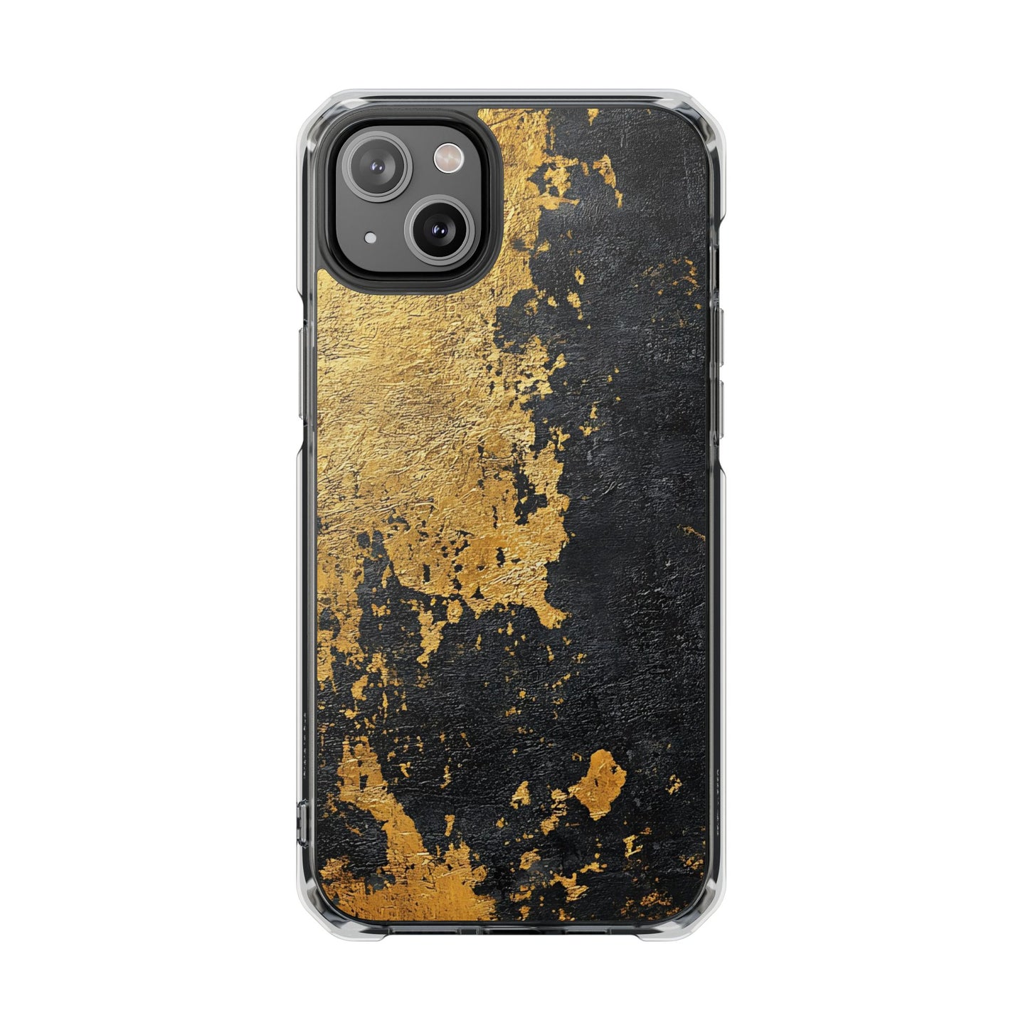 Stylish Magnetic Phone Case | Gold and Black Marble Design, Durable Slim Shell, Gift for Her, Trendy Tech Accessory, Customizable Cases