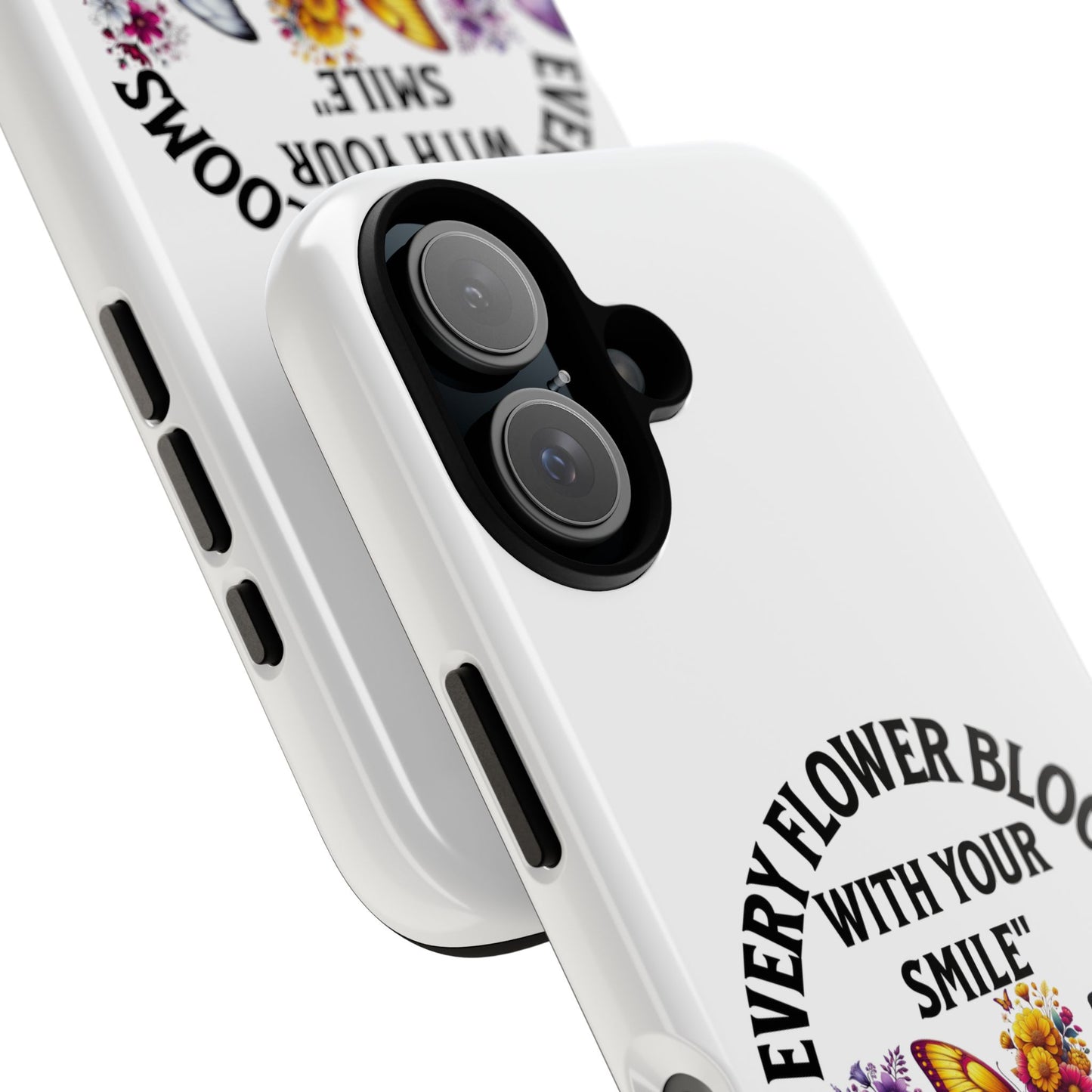 Butterfly Phone Case - Inspirational Floral Design, Perfect Gift for Nature Lovers, Birthdays, and Encouragement