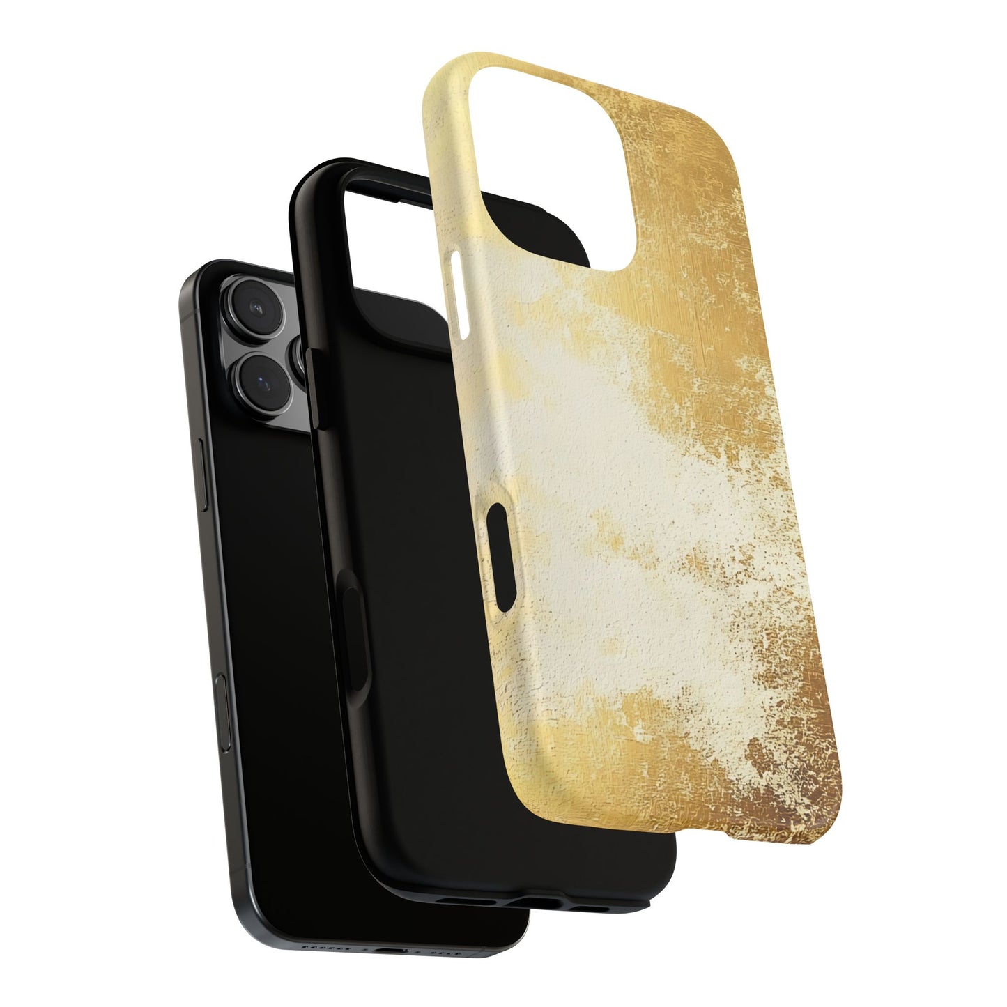 Stylish Phone Case - Gold Texture, Tough Cases, Protective Cover, Gift for Him, Glamorous Phone Accessory