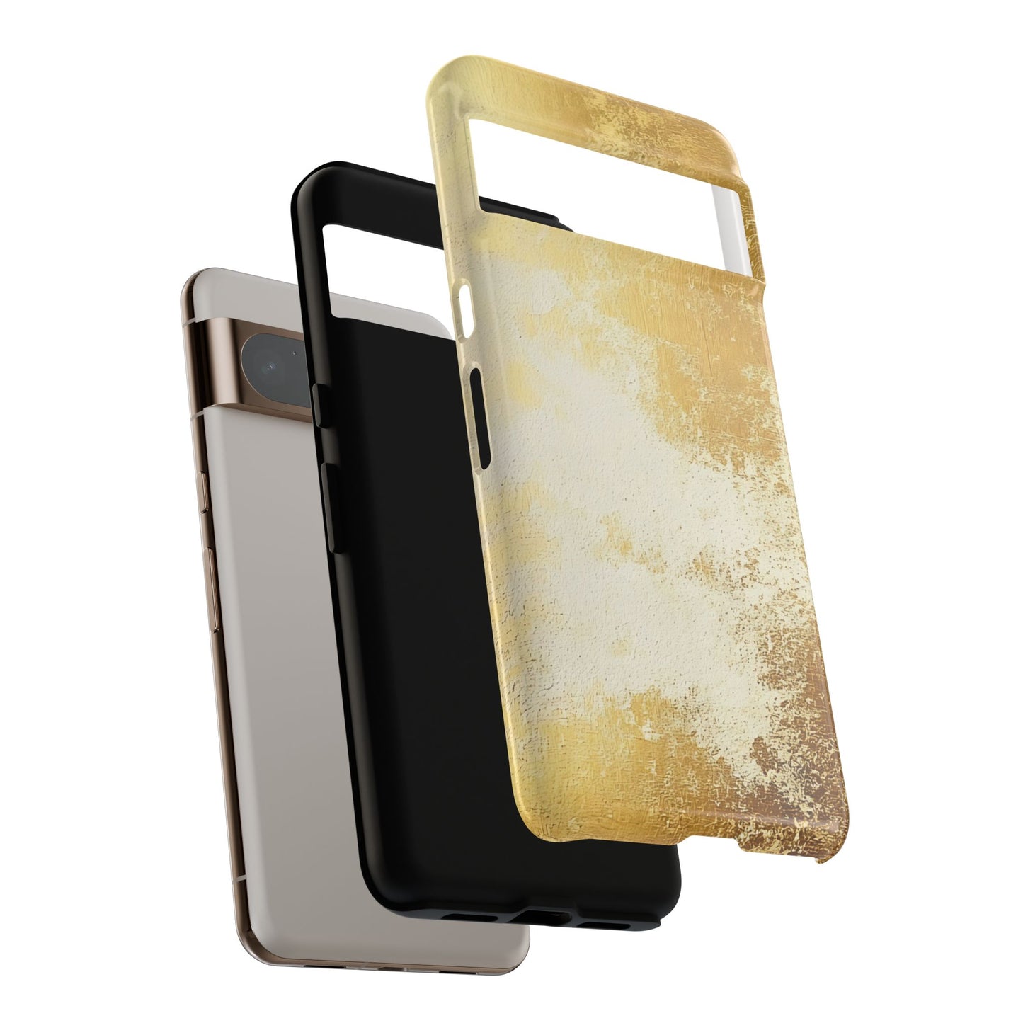 Stylish Phone Case - Gold Texture, Tough Cases, Protective Cover, Gift for Him, Glamorous Phone Accessory