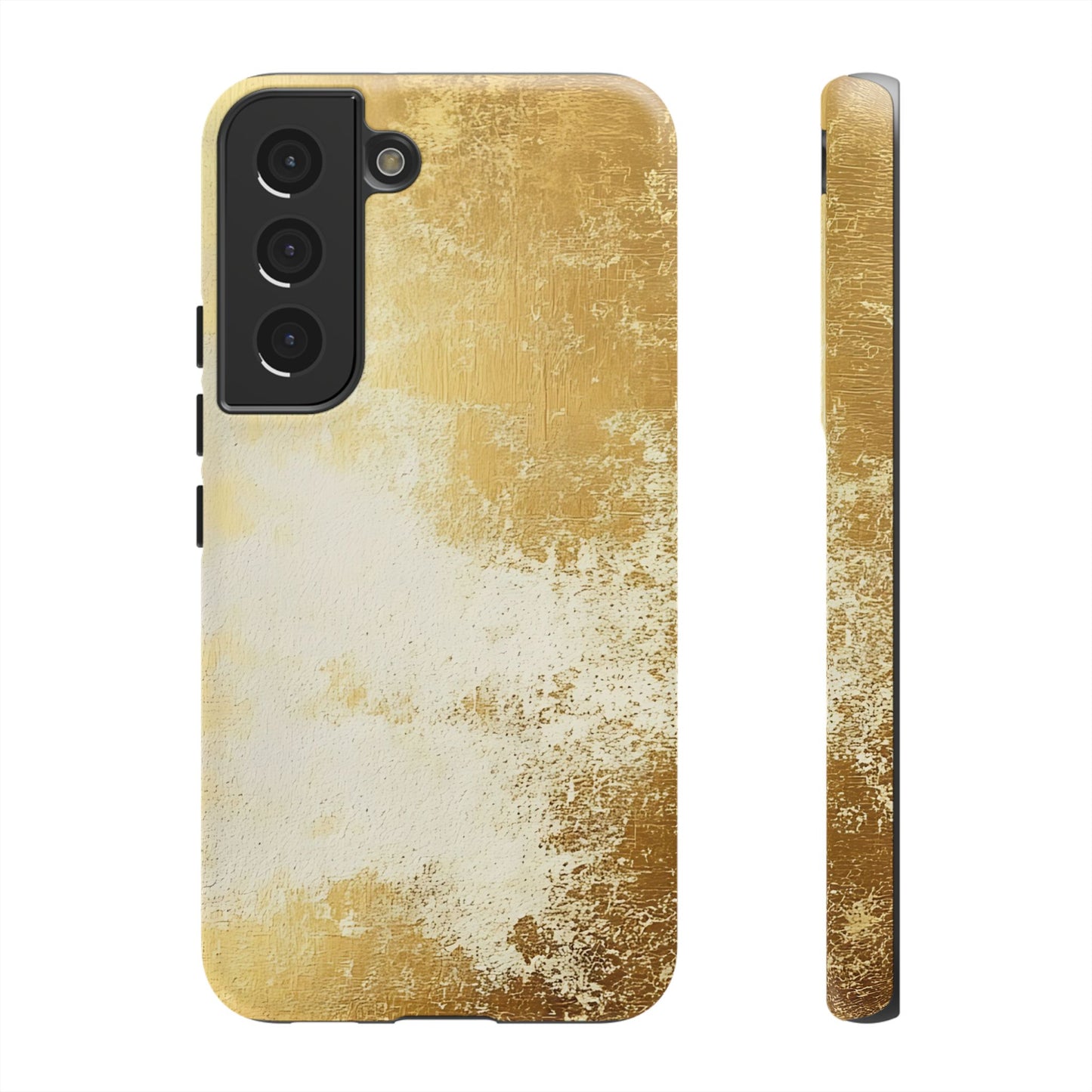 Stylish Phone Case - Gold Texture, Tough Cases, Protective Cover, Gift for Him, Glamorous Phone Accessory