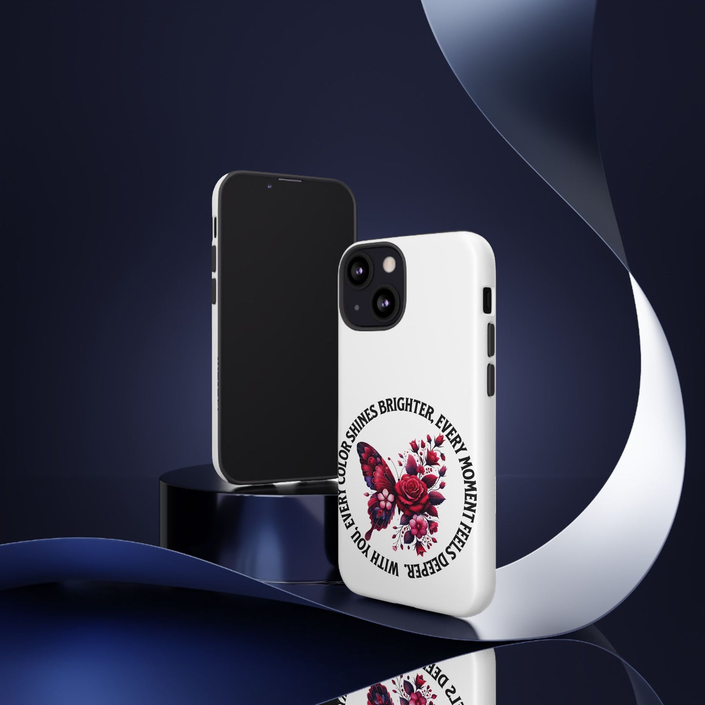 Artistic Phone Case with Butterfly and Quote, Gift for Nature Lovers, Stylish Accessory for All Occasions, Trendy Phone Cover, Floral [...]