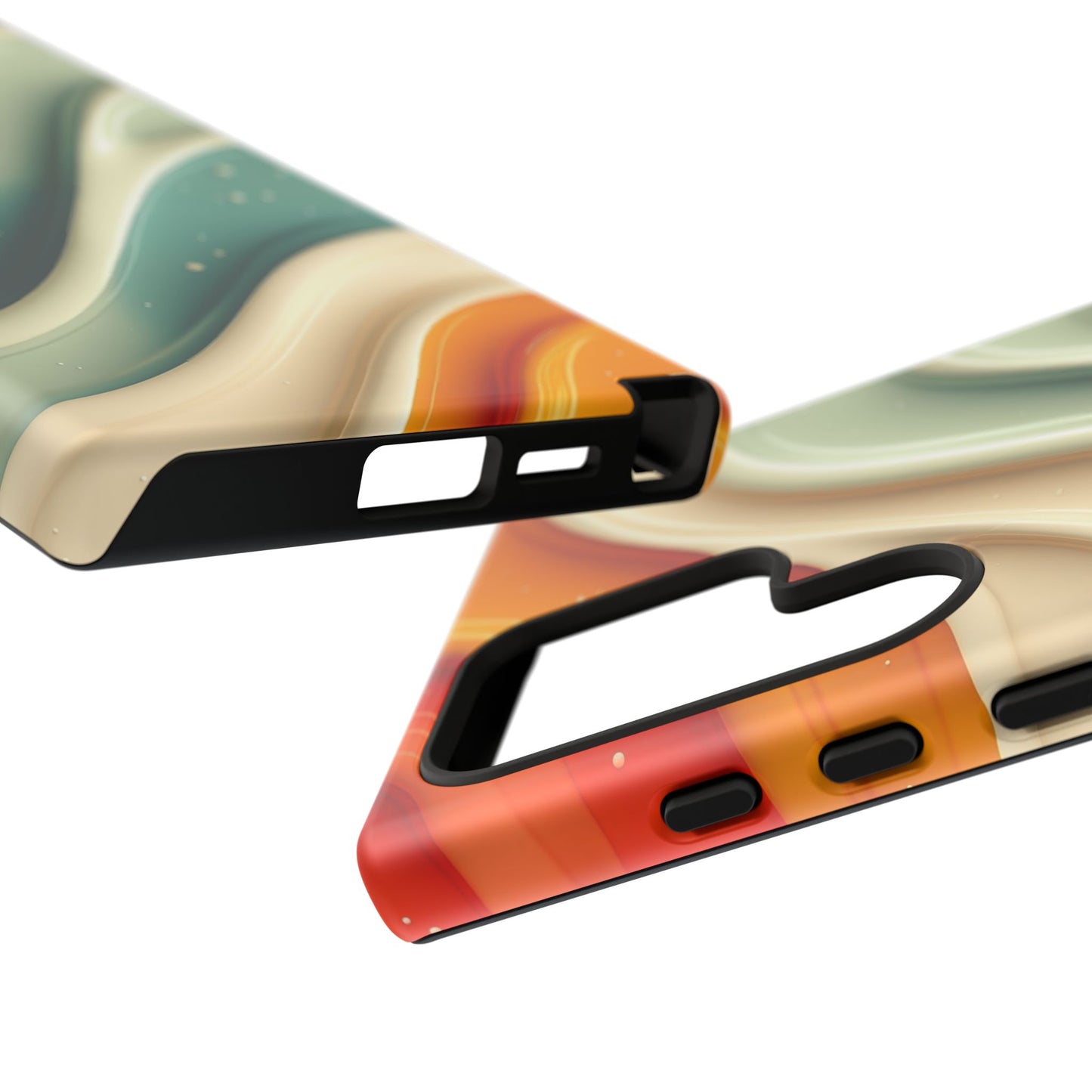 Retro Phone Case, Abstract Floral Design, Trendy Mobile Cover, Modern Tech Accessories, Gift for Her