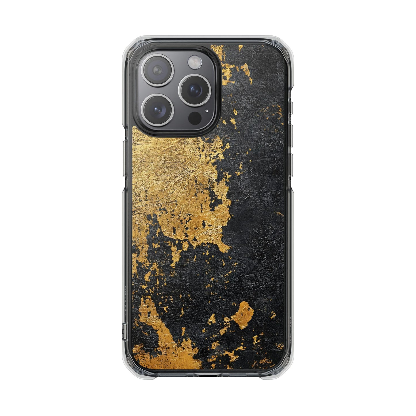 Stylish Magnetic Phone Case | Gold and Black Marble Design, Durable Slim Shell, Gift for Her, Trendy Tech Accessory, Customizable Cases