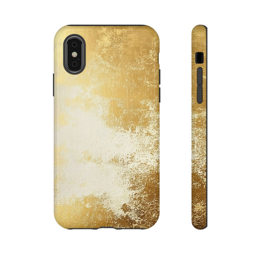 Stylish Phone Case - Gold Texture, Tough Cases, Protective Cover, Gift for Him, Glamorous Phone Accessory