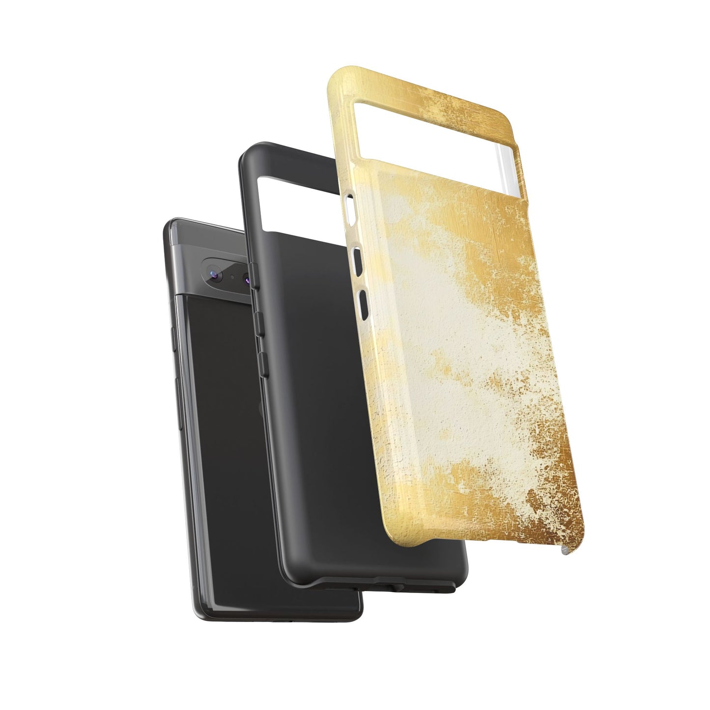 Stylish Phone Case - Gold Texture, Tough Cases, Protective Cover, Gift for Him, Glamorous Phone Accessory