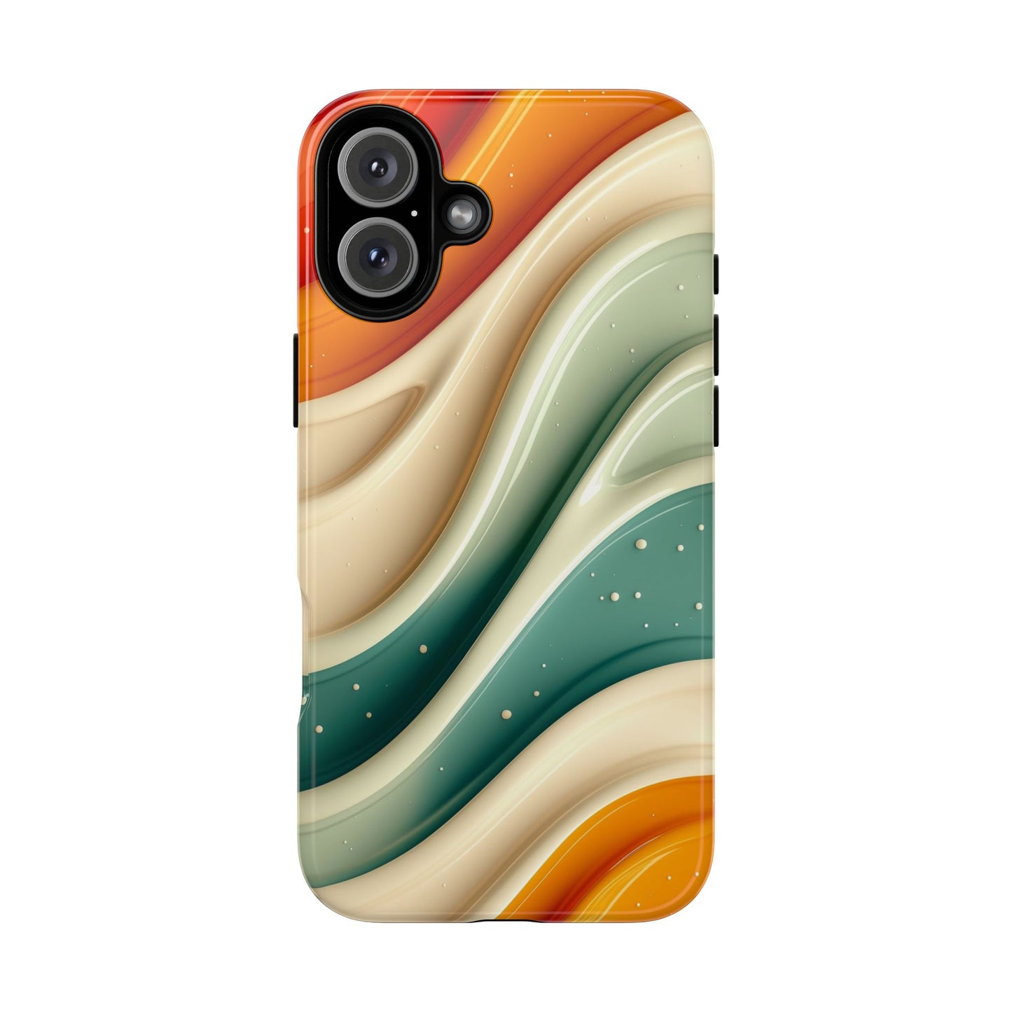 Retro Phone Case, Abstract Floral Design, Trendy Mobile Cover, Modern Tech Accessories, Gift for Her