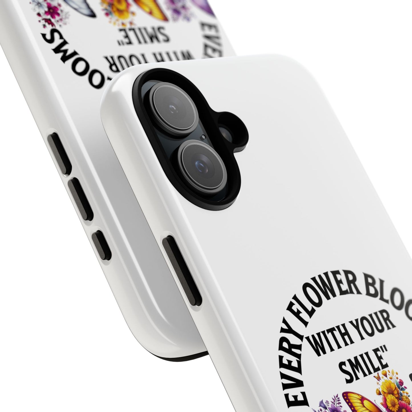 Butterfly Phone Case - Inspirational Floral Design, Perfect Gift for Nature Lovers, Birthdays, and Encouragement