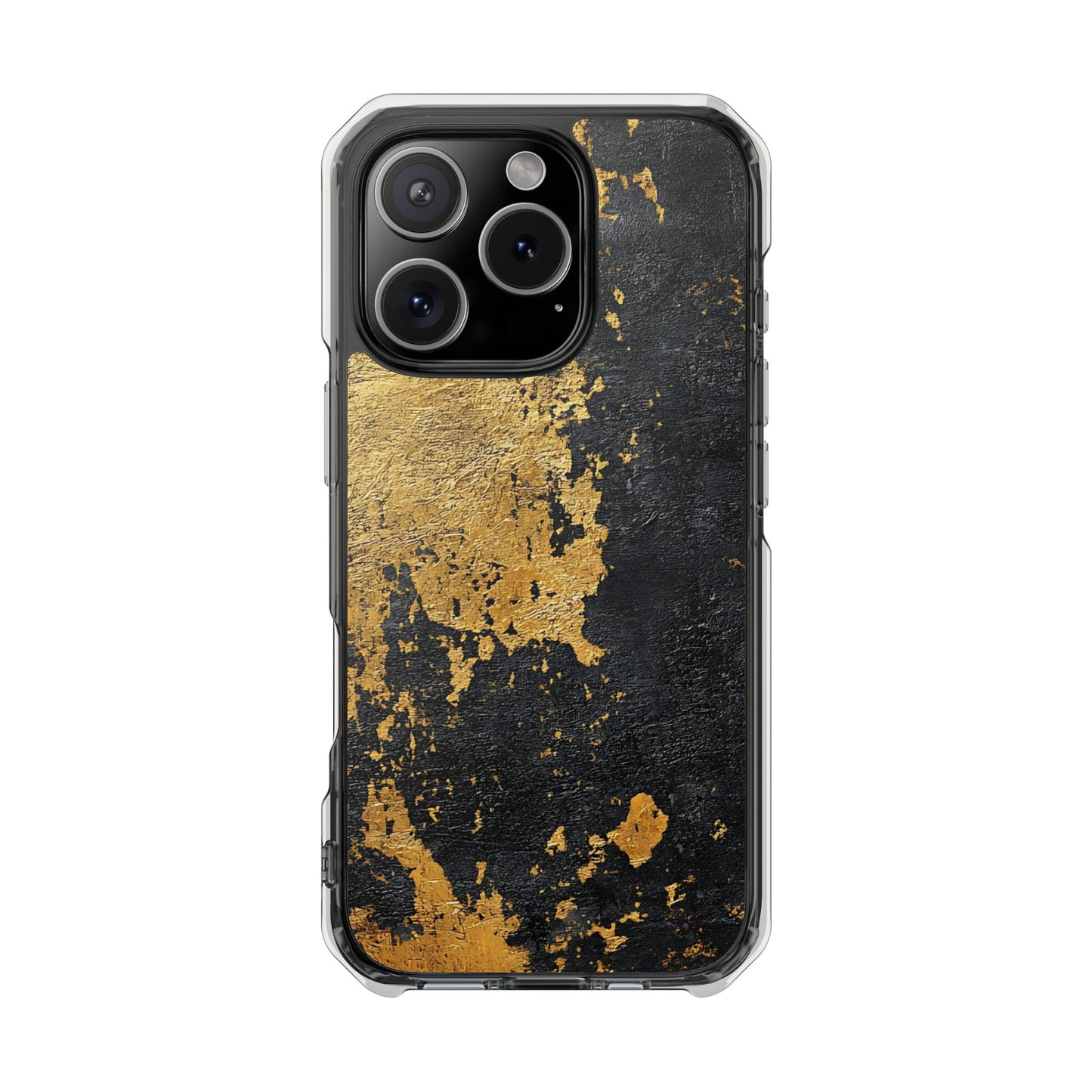 Stylish Magnetic Phone Case | Gold and Black Marble Design, Durable Slim Shell, Gift for Her, Trendy Tech Accessory, Customizable Cases