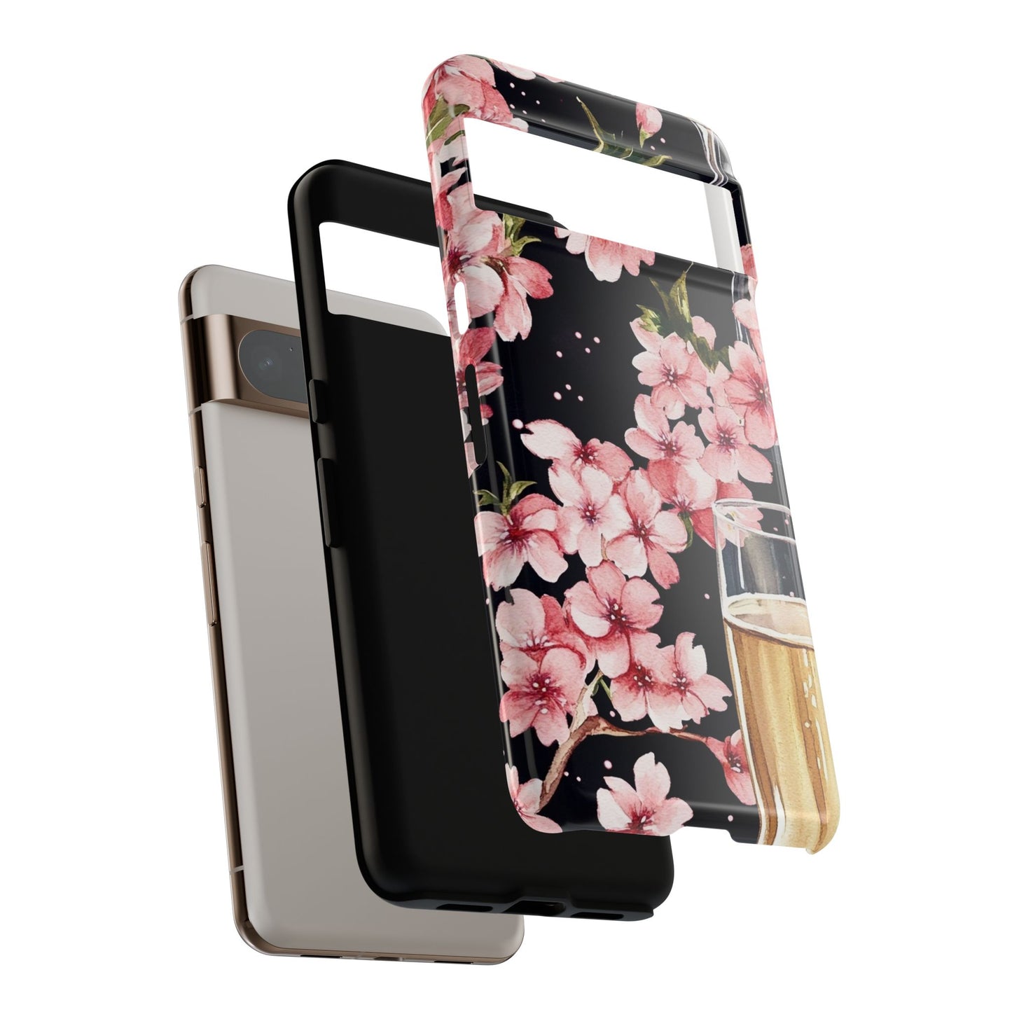 Chic Phone Case with Floral Design, Elegant Phone Cover for Women, Gift for Birthdays, Mother's Day, or Celebrations