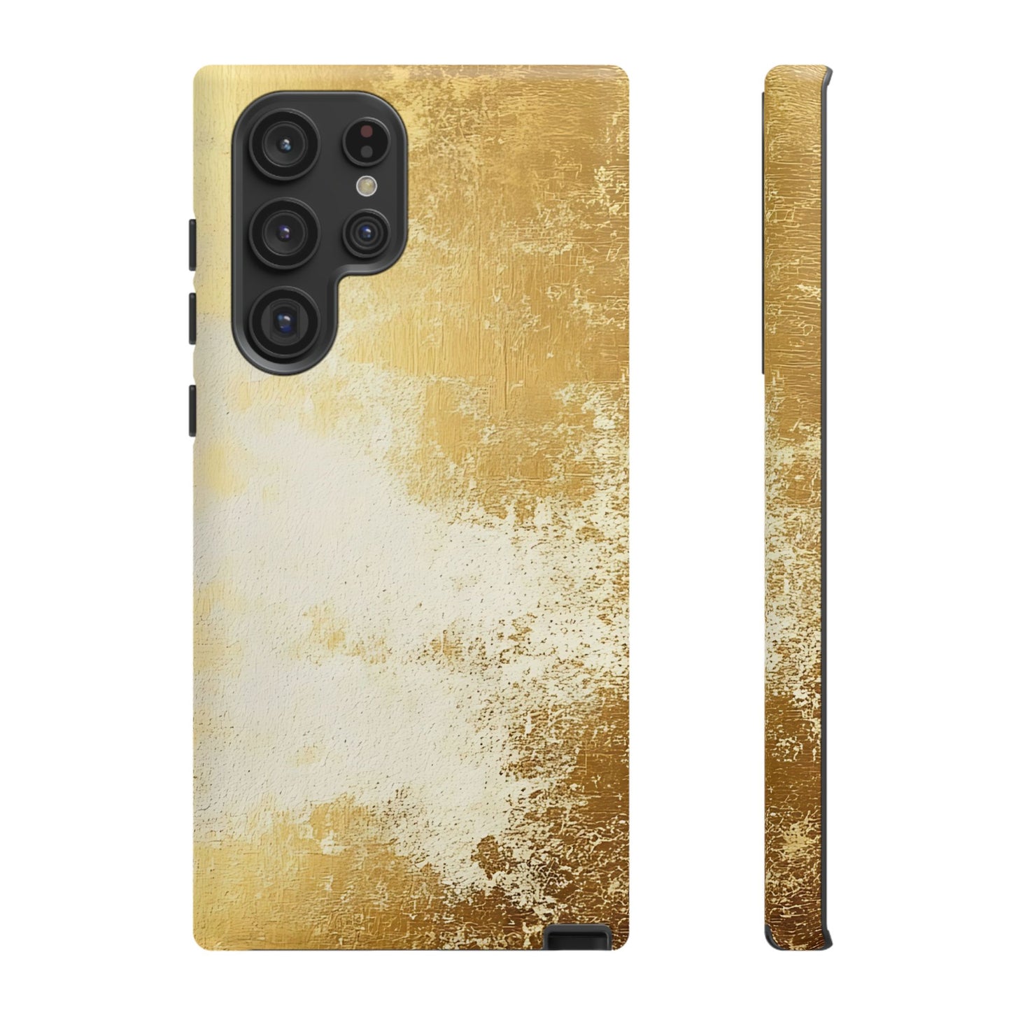 Stylish Phone Case - Gold Texture, Tough Cases, Protective Cover, Gift for Him, Glamorous Phone Accessory