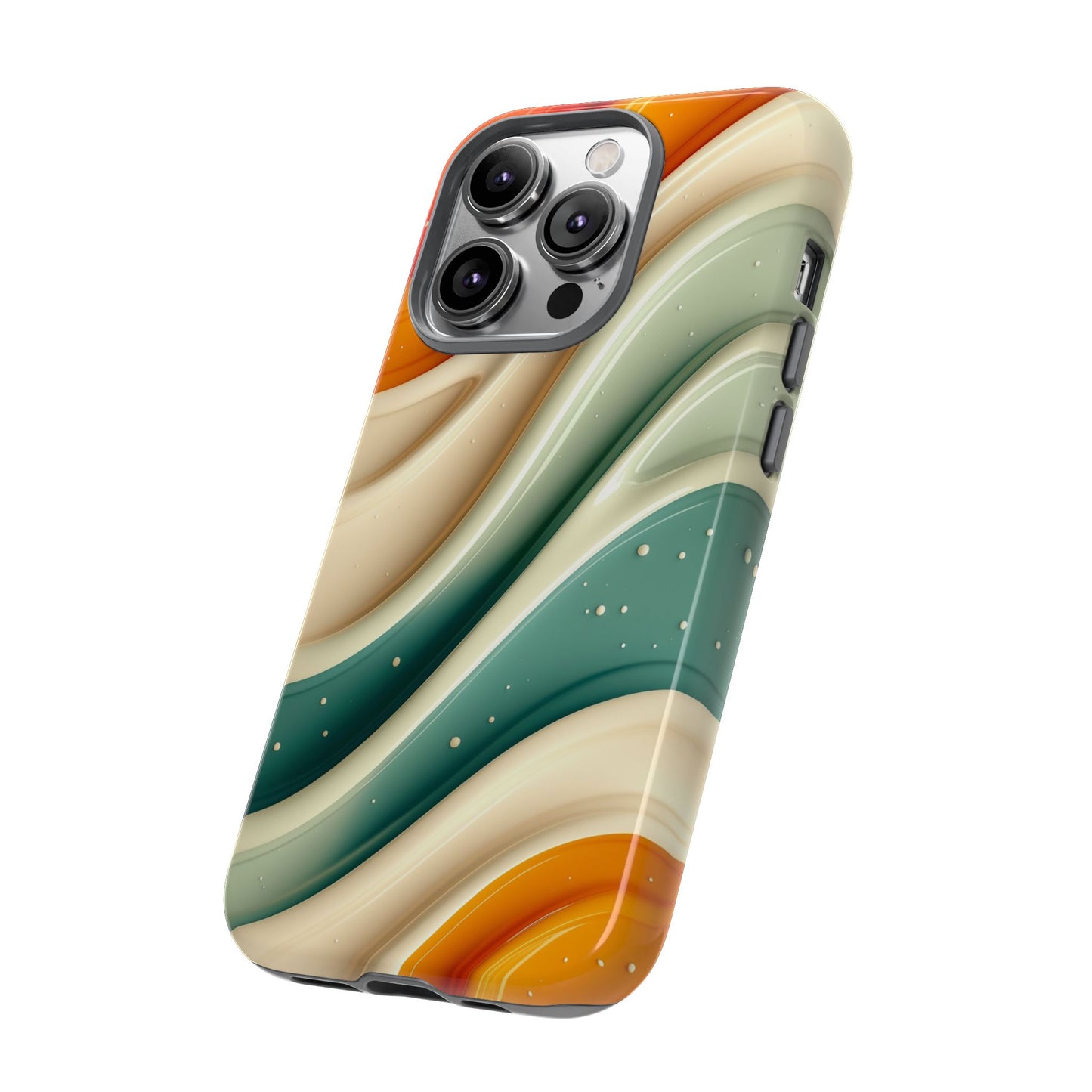 Retro Phone Case, Abstract Floral Design, Trendy Mobile Cover, Modern Tech Accessories, Gift for Her