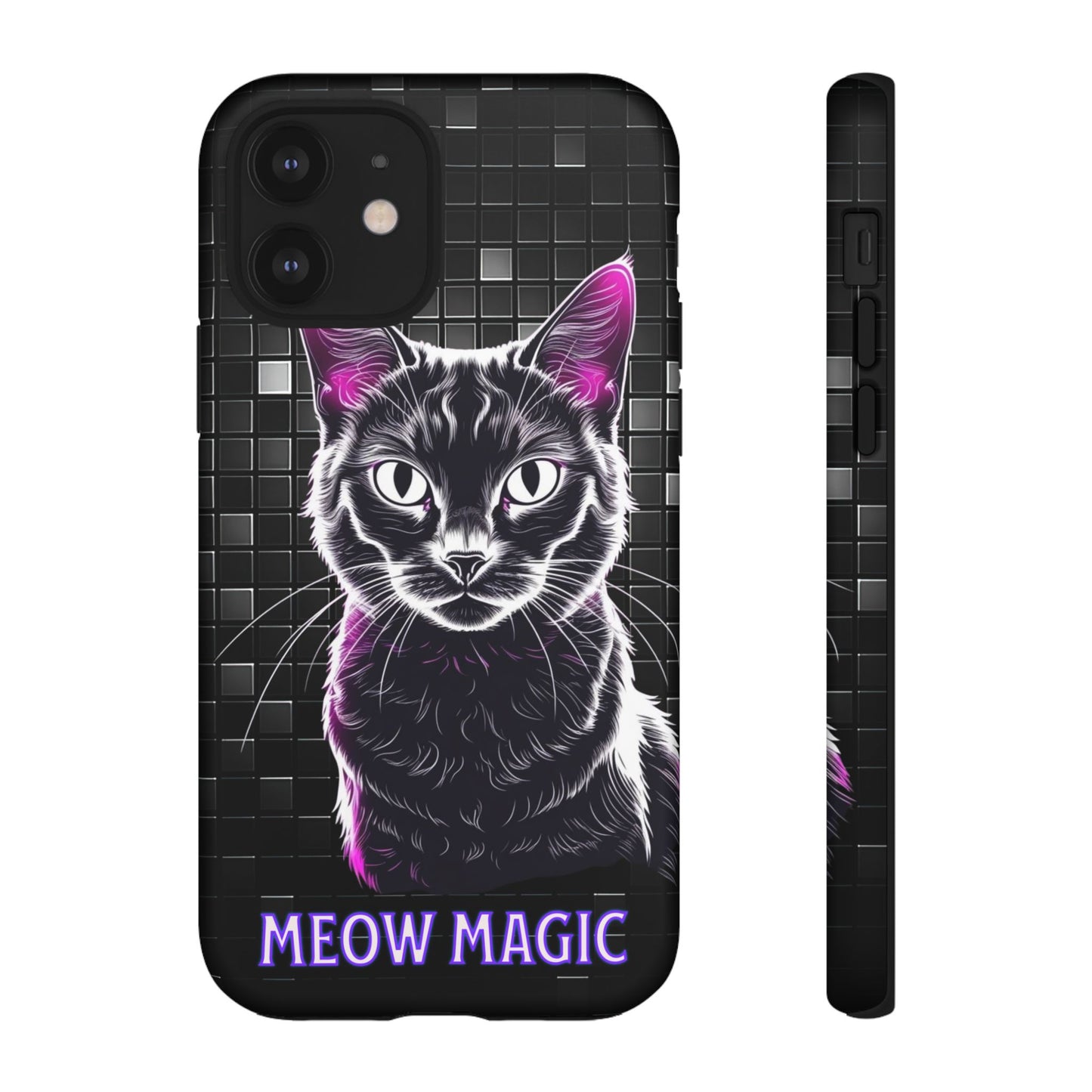 Cat Phone Case - Meow Magic, Cute Cat Lover Gift, Cat Mom Accessory, Pet-Themed Phone Cover, Stylish Cat Art Case