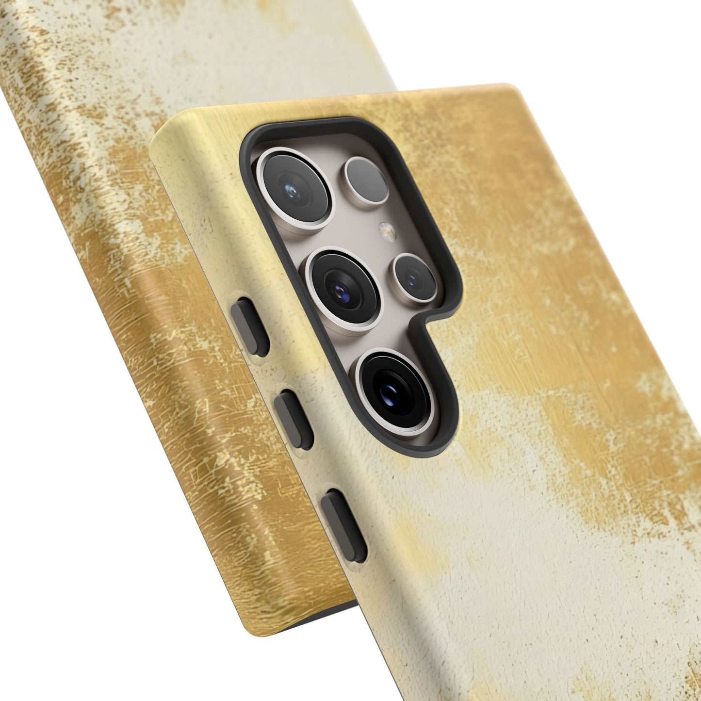 Stylish Phone Case - Gold Texture, Tough Cases, Protective Cover, Gift for Him, Glamorous Phone Accessory