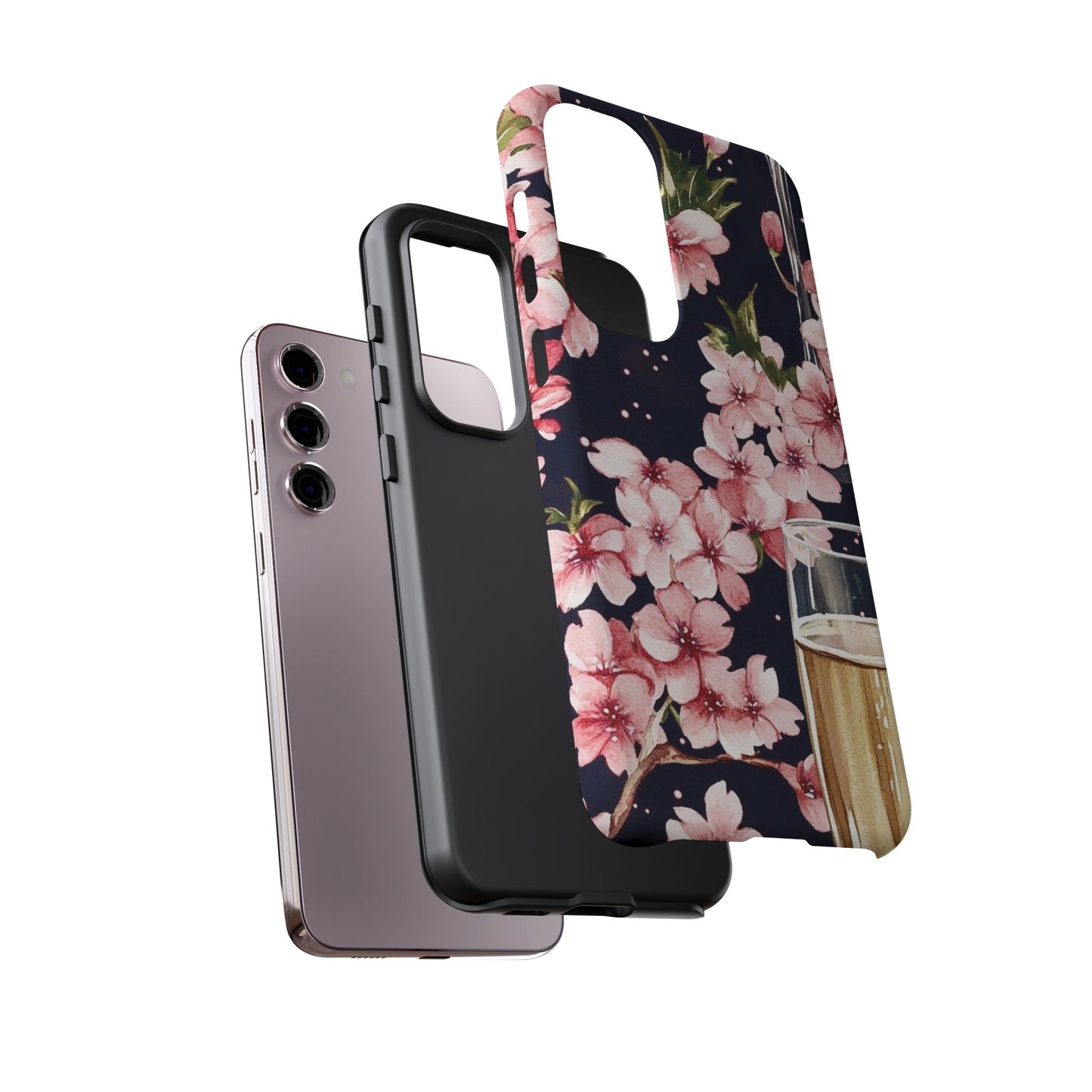 Chic Phone Case with Floral Design, Elegant Phone Cover for Women, Gift for Birthdays, Mother's Day, or Celebrations