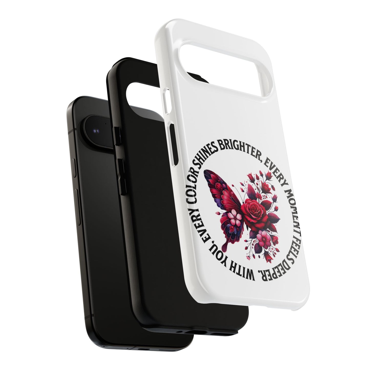 Artistic Phone Case with Butterfly and Quote, Gift for Nature Lovers, Stylish Accessory for All Occasions, Trendy Phone Cover, Floral [...]